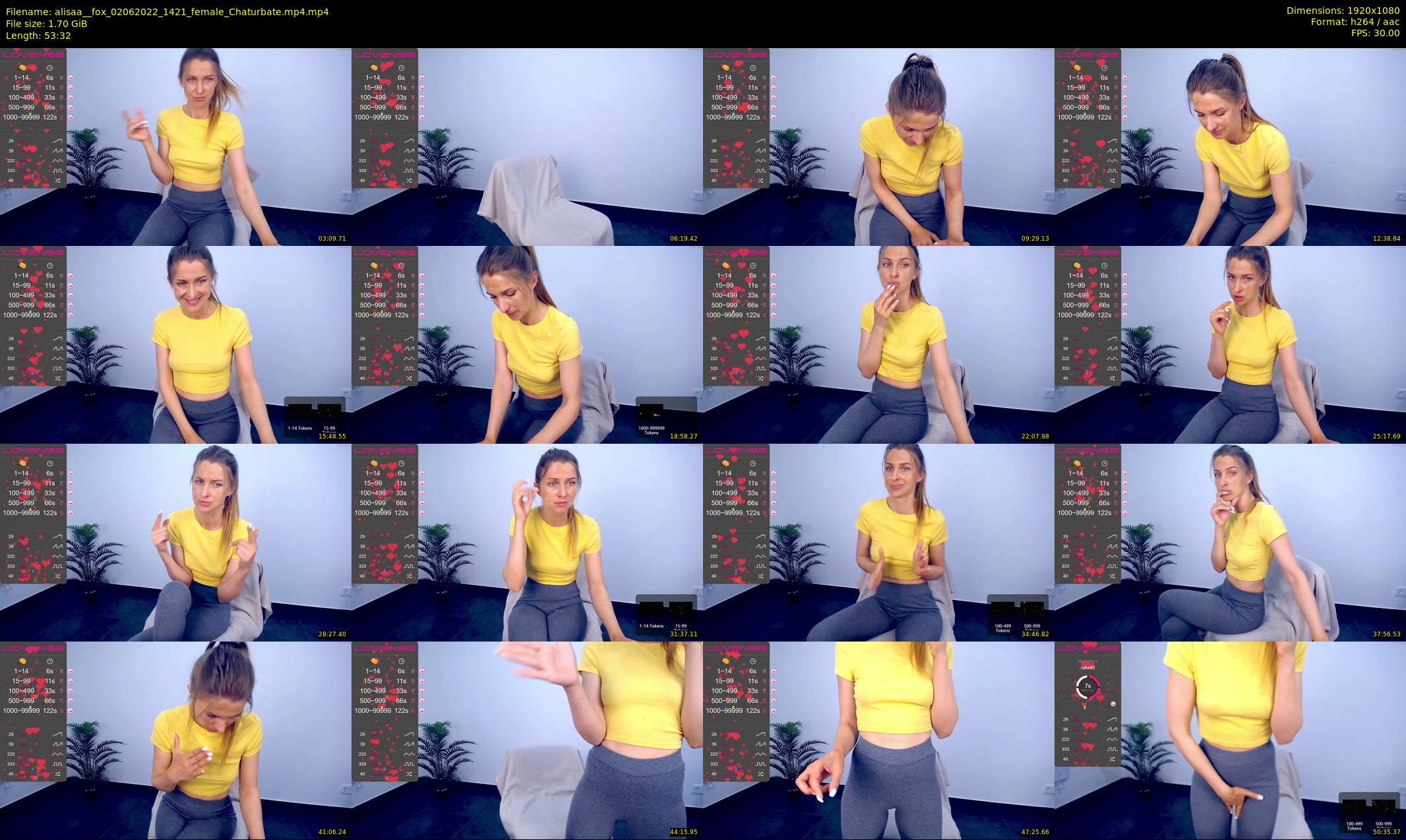 alisaa__fox — 54 minute Chaturbate female cam show recording, 1080p, Jun 2, 2022
