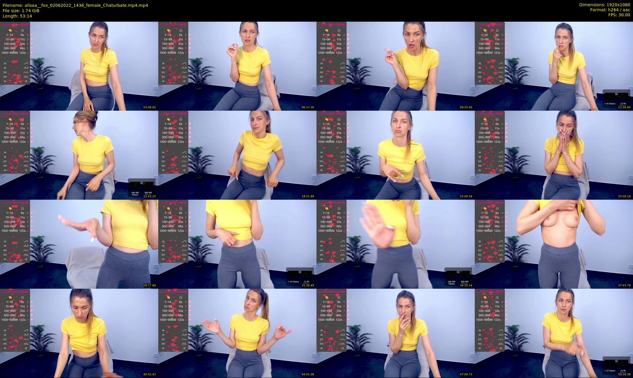 alisaa__fox — 54 minute Chaturbate female cam show recording, 1080p, Jun 2, 2022