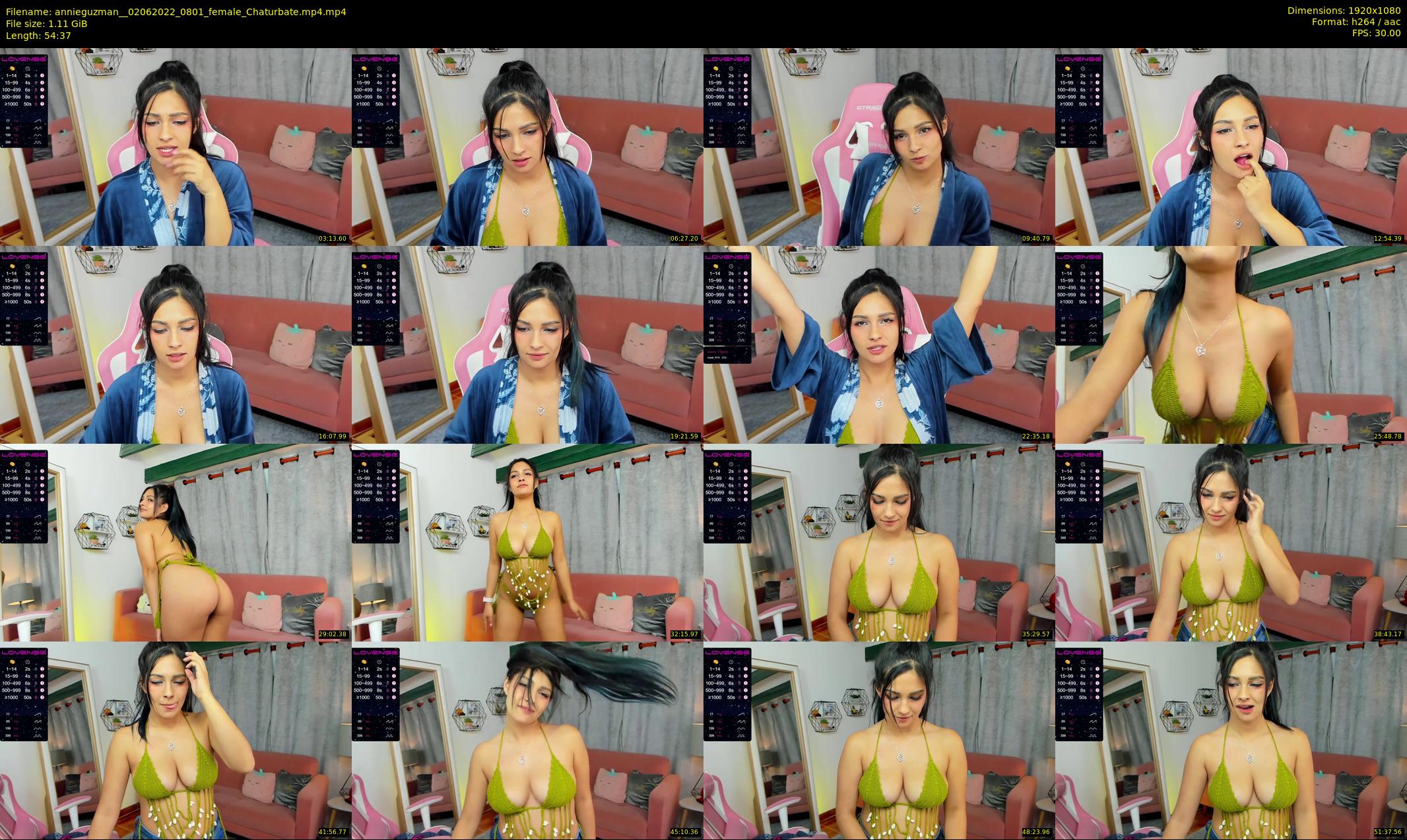 annieguzman_ — 55 minute Chaturbate female cam show recording, 1080p, Jun 2, 2022