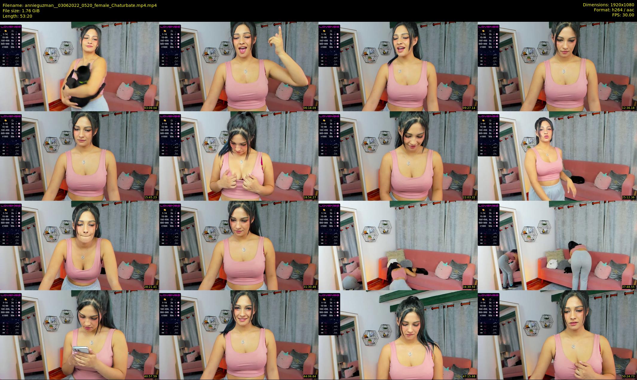 annieguzman_ — 54 minute Chaturbate female cam show recording, 1080p, Jun 3, 2022