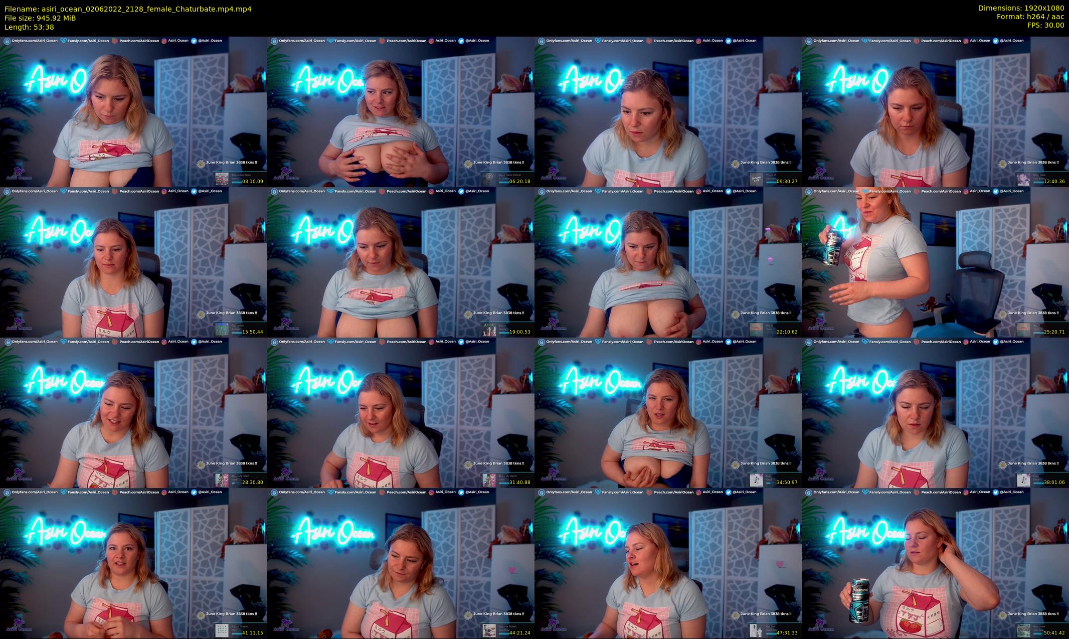 asiri_ocean — 54 minute Chaturbate female cam show recording, 1080p, Jun 2, 2022
