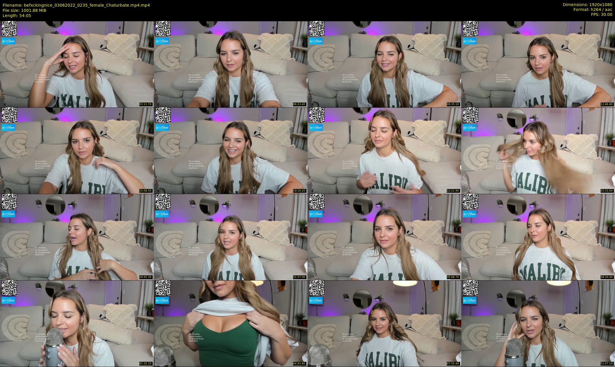 befxckingnice — 55 minute Chaturbate female cam show recording, 1080p, Jun 3, 2022