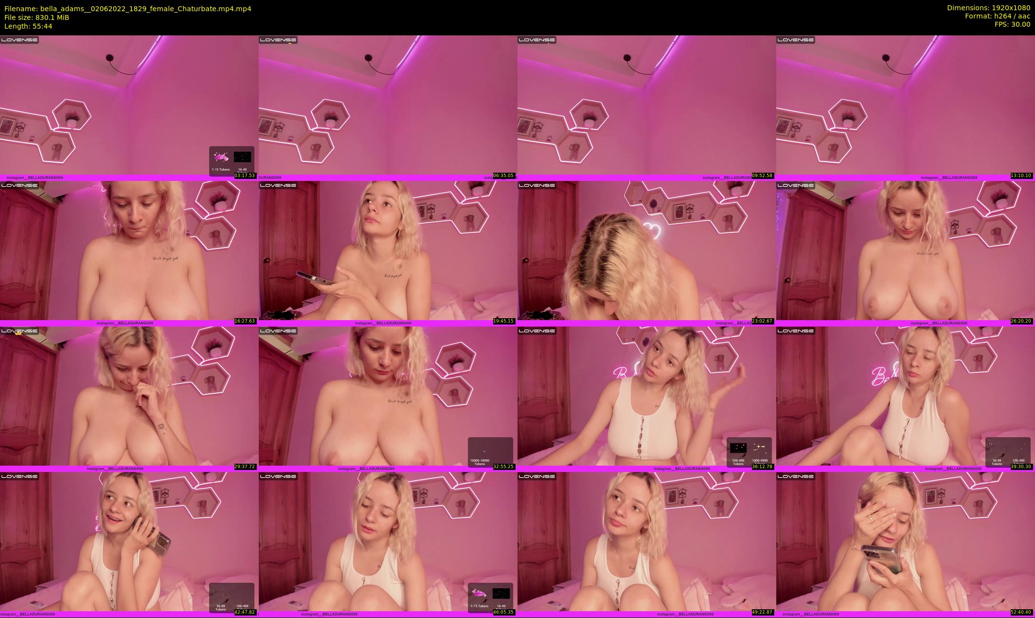 bella_adams_ — 56 minute Chaturbate female cam show recording, 1080p, Jun 2, 2022