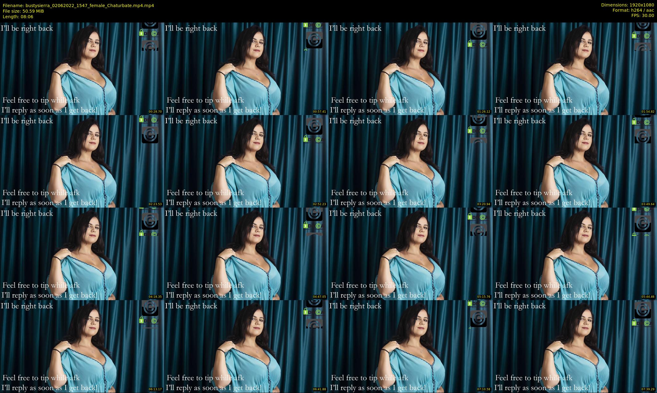 bustysierra — 9 minute Chaturbate female cam show recording, 1080p, Jun 2, 2022