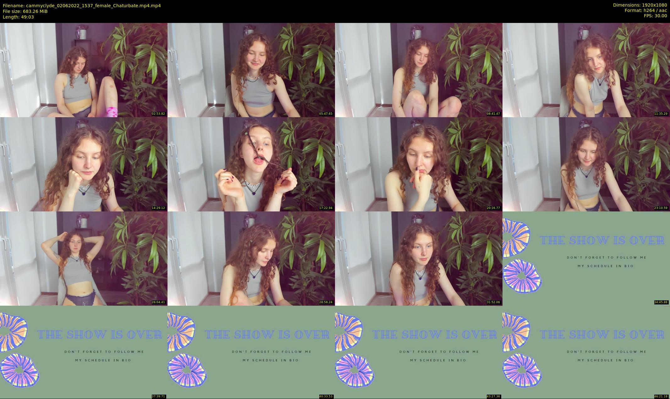 cammyclyde — 50 minute Chaturbate female cam show recording, 1080p, Jun 2, 2022