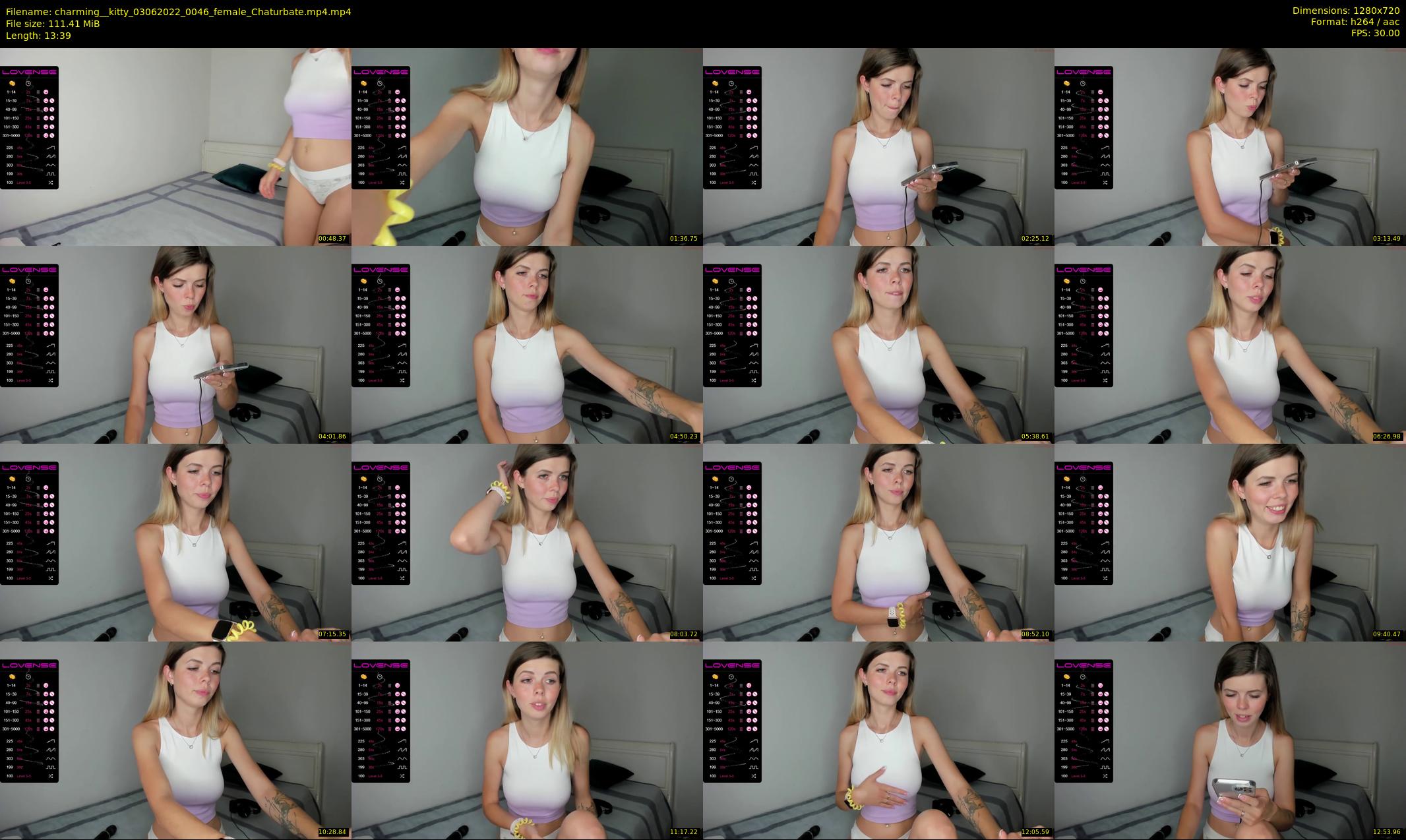 charming__kitty — 14 minute Chaturbate female cam show recording, 720p, Jun 3, 2022