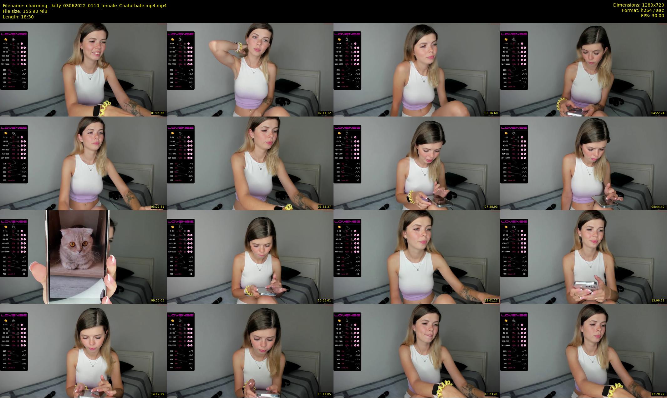 charming__kitty — 19 minute Chaturbate female cam show recording, 720p, Jun 3, 2022