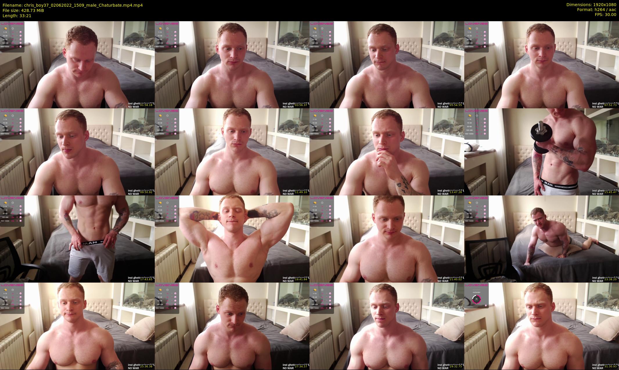 chris_boy37 — 34 minute Chaturbate male cam show recording, 1080p, Jun 2, 2022