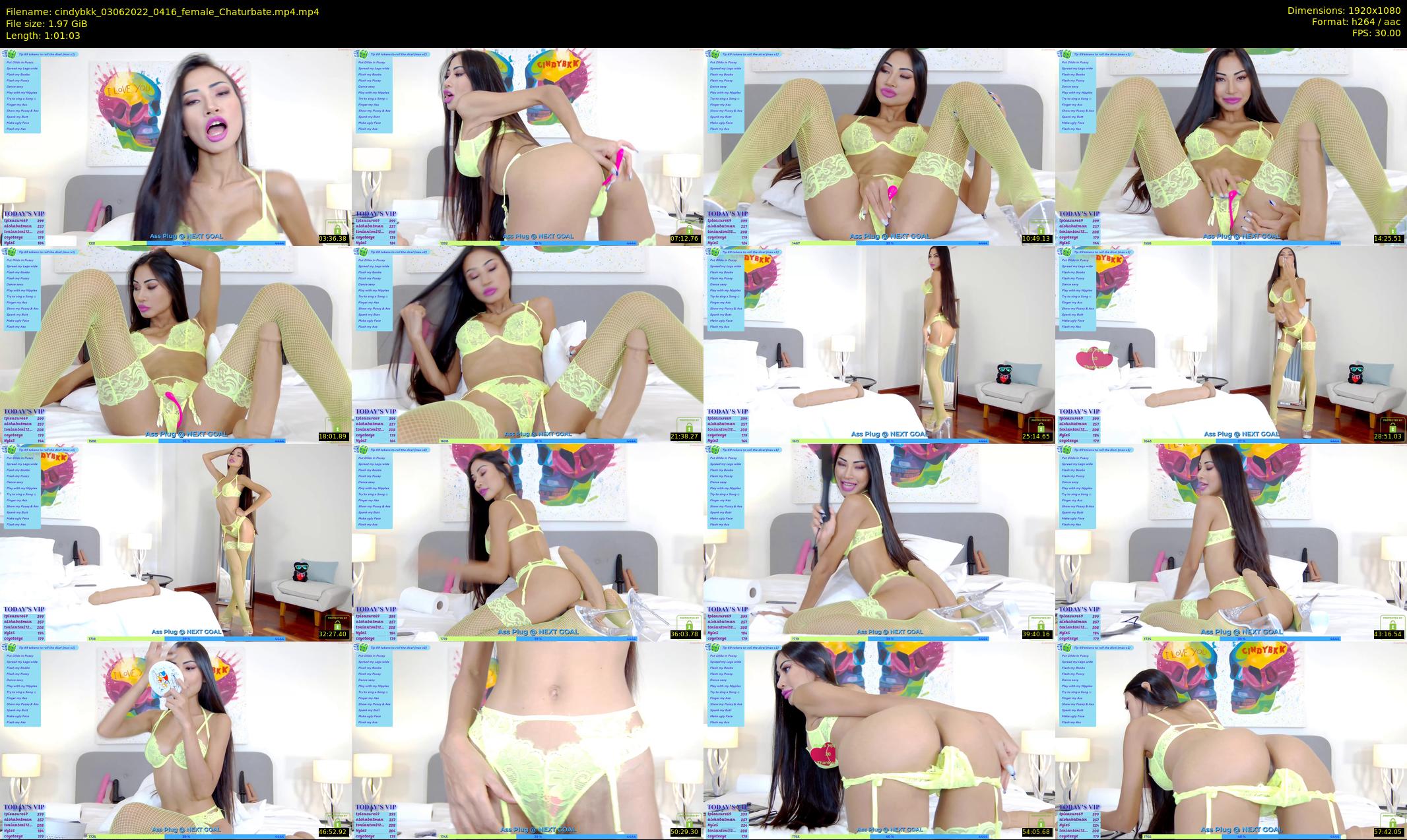 cindybkk — 62 minute Chaturbate female cam show recording, 1080p, Jun 3, 2022