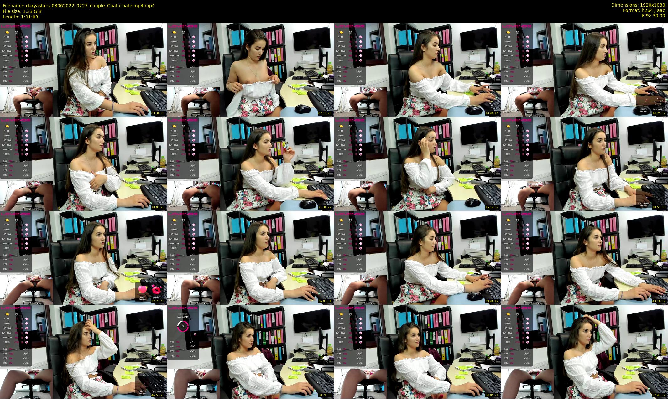daryastars — 62 minute Chaturbate couple cam show recording, 1080p, Jun 3, 2022