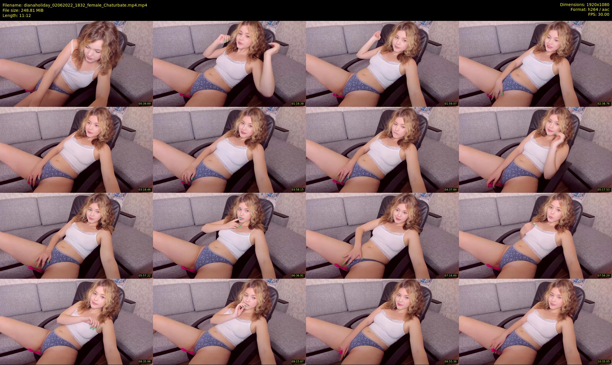dianaholiday — 12 minute Chaturbate female cam show recording, 1080p, Jun 2, 2022