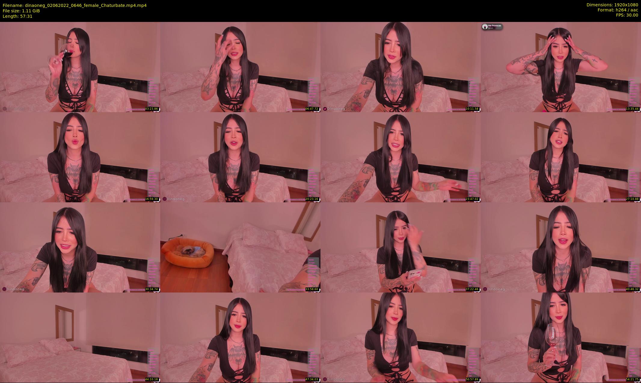 dinaoneg — 58 minute Chaturbate female cam show recording, 1080p, Jun 2, 2022