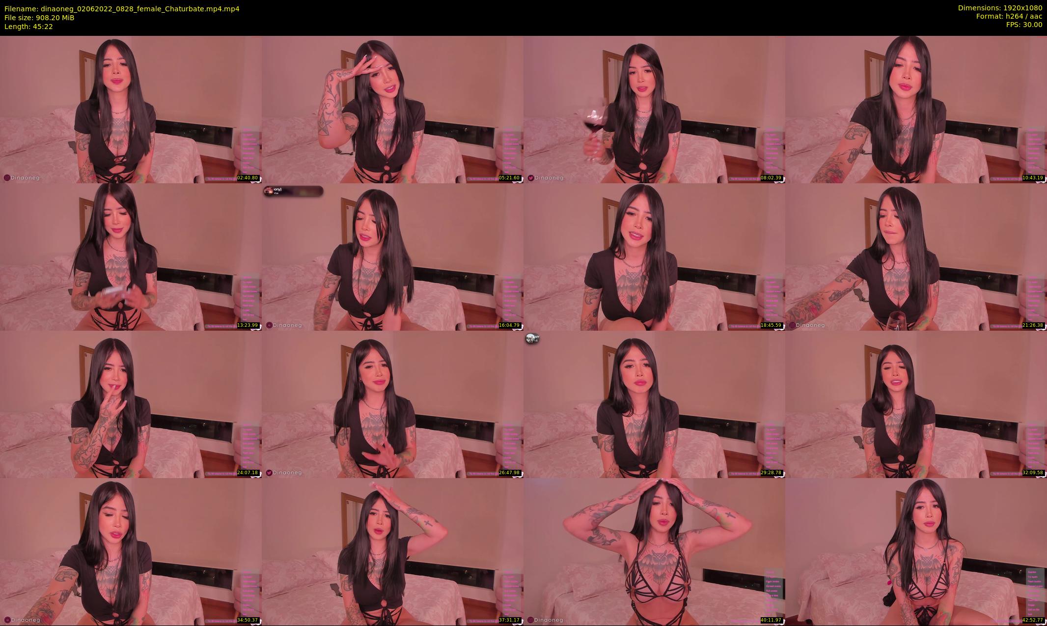 dinaoneg — 46 minute Chaturbate female cam show recording, 1080p, Jun 2, 2022