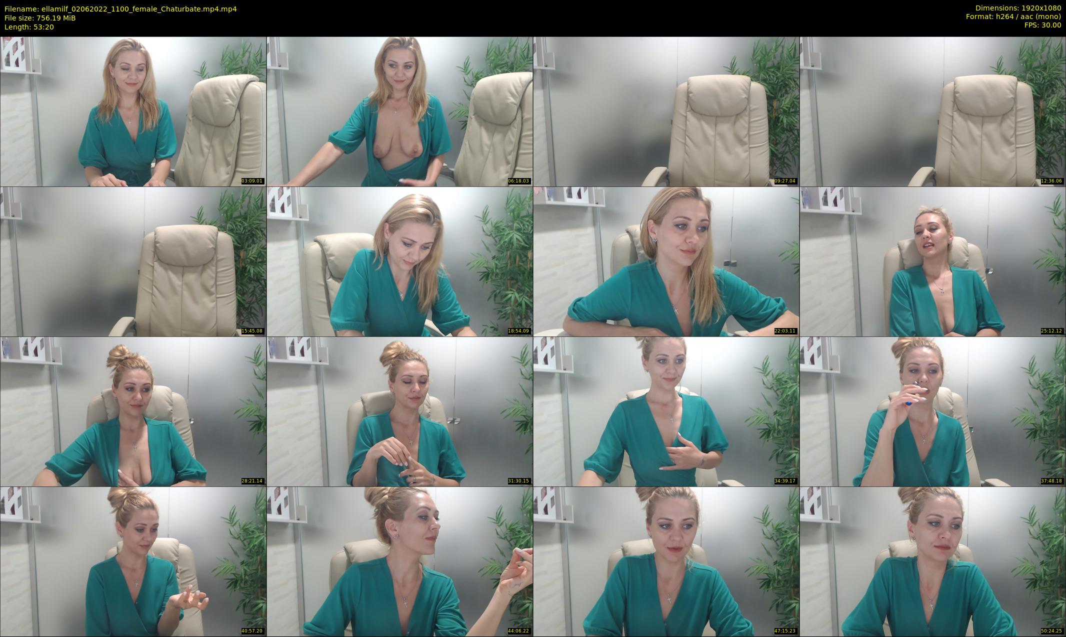 ellamilf — 54 minute Chaturbate female cam show recording, 1080p, Jun 2, 2022