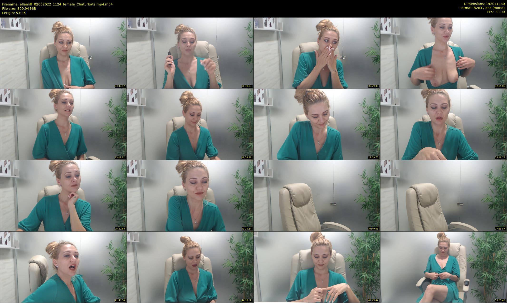 ellamilf — 54 minute Chaturbate female cam show recording, 1080p, Jun 2, 2022