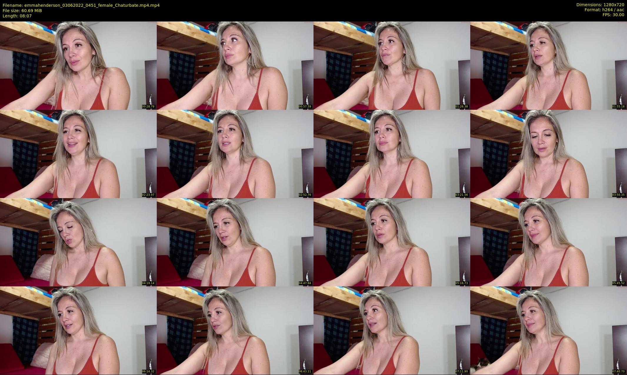 emmahenderson — 9 minute Chaturbate female cam show recording, 720p, Jun 3, 2022
