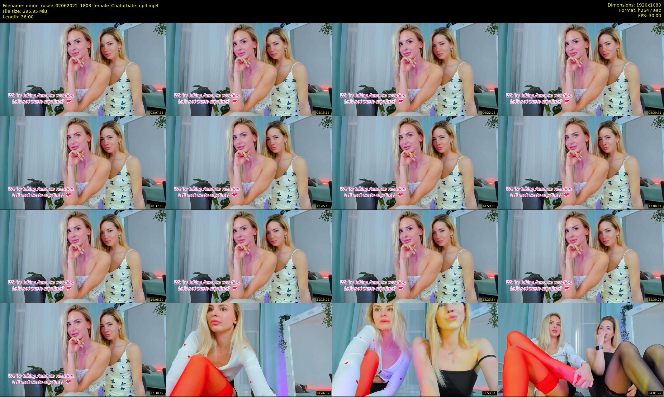 emmi_rosee — 36 minute Chaturbate female cam show recording, 1080p, Jun 2, 2022
