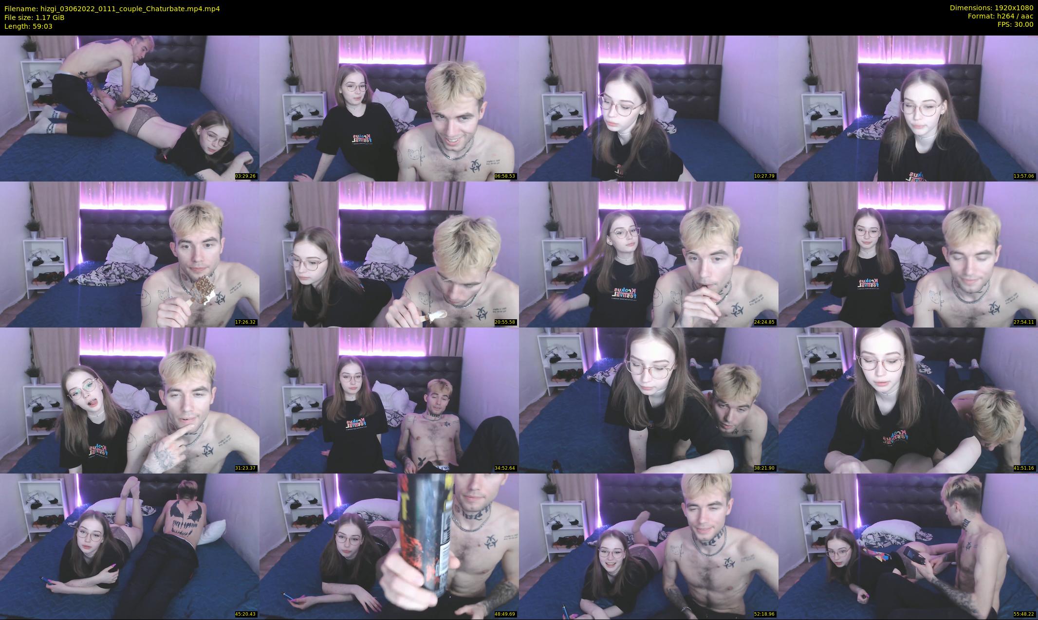 hizgi — 60 minute Chaturbate couple cam show recording, 1080p, Jun 3, 2022