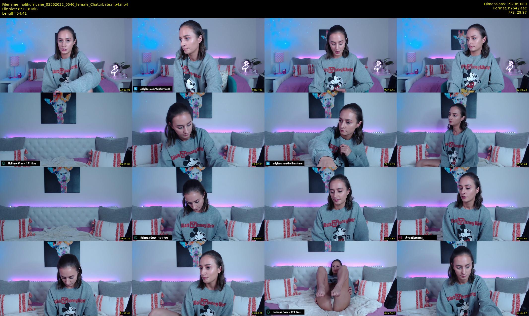 holihurricane — 55 minute Chaturbate female cam show recording, 1080p, Jun 3, 2022