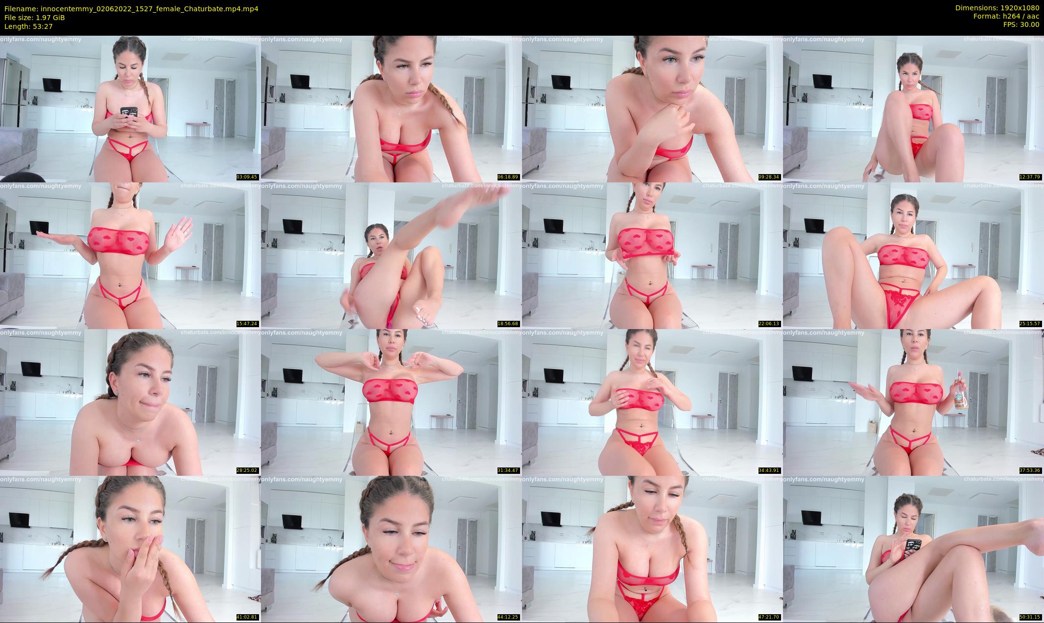 innocentemmy — 54 minute Chaturbate female cam show recording, 1080p, Jun 2, 2022