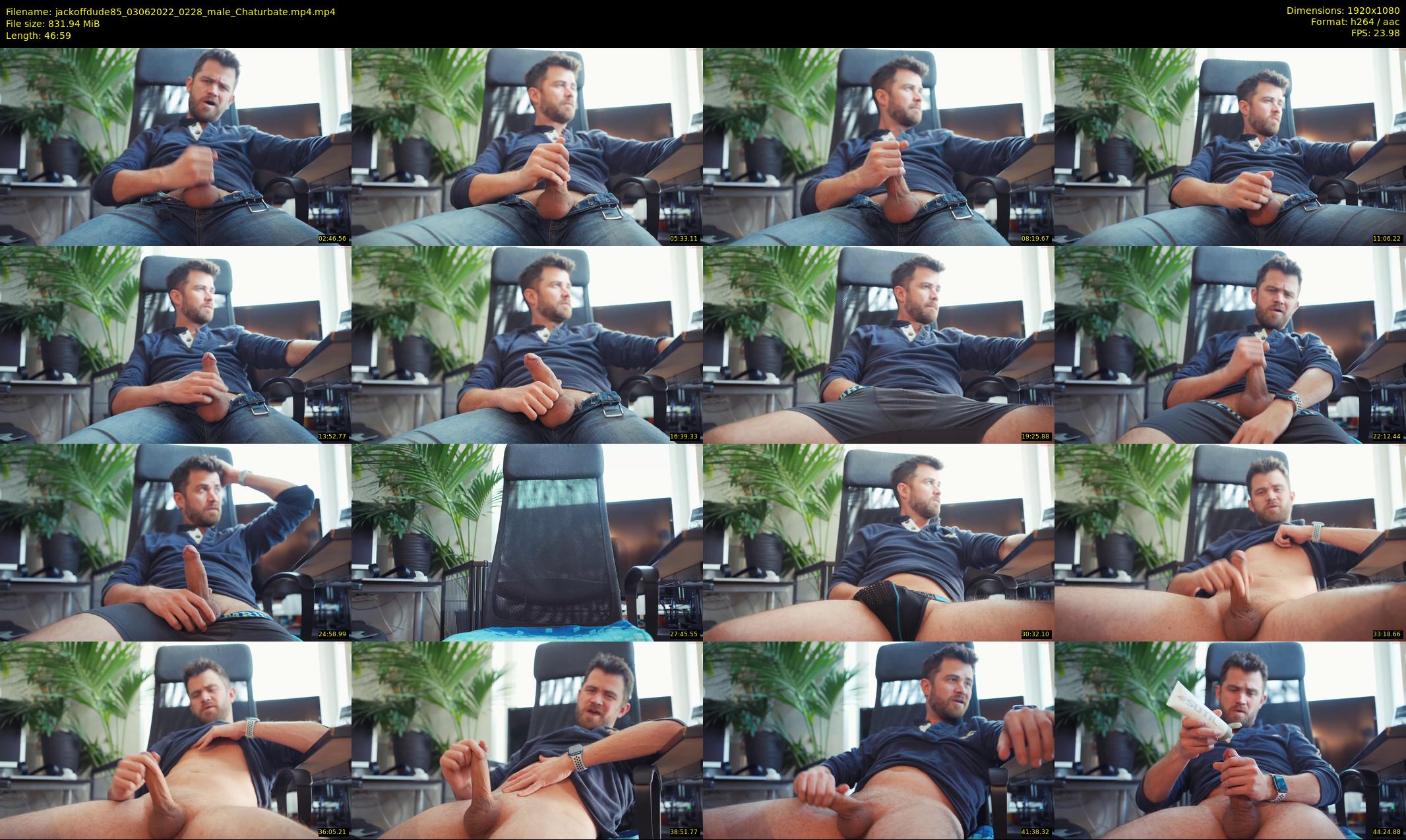 jackoffdude85 — 47 minute Chaturbate male cam show recording, 1080p, Jun 3, 2022