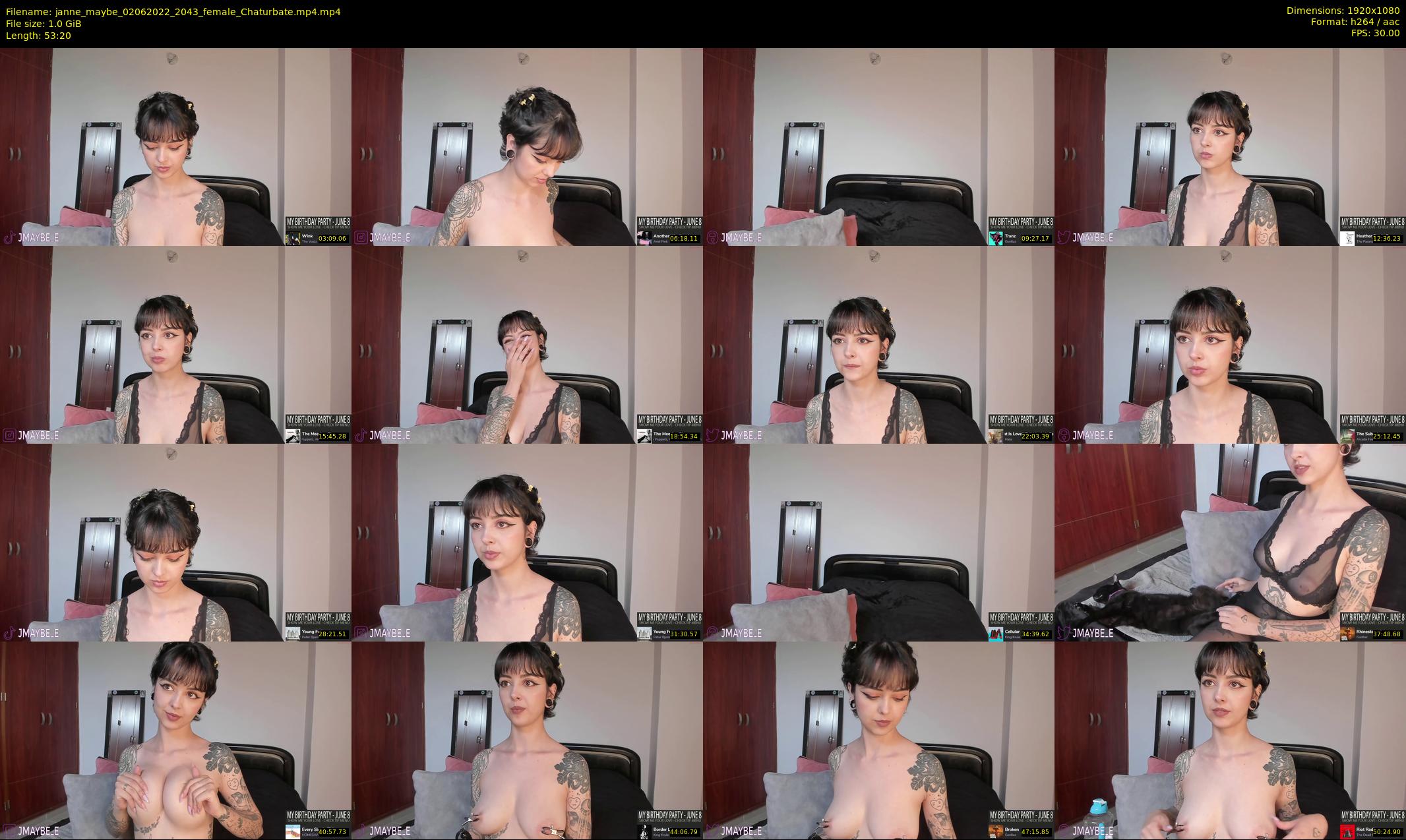 janne_maybe — 54 minute Chaturbate female cam show recording, 1080p, Jun 2, 2022
