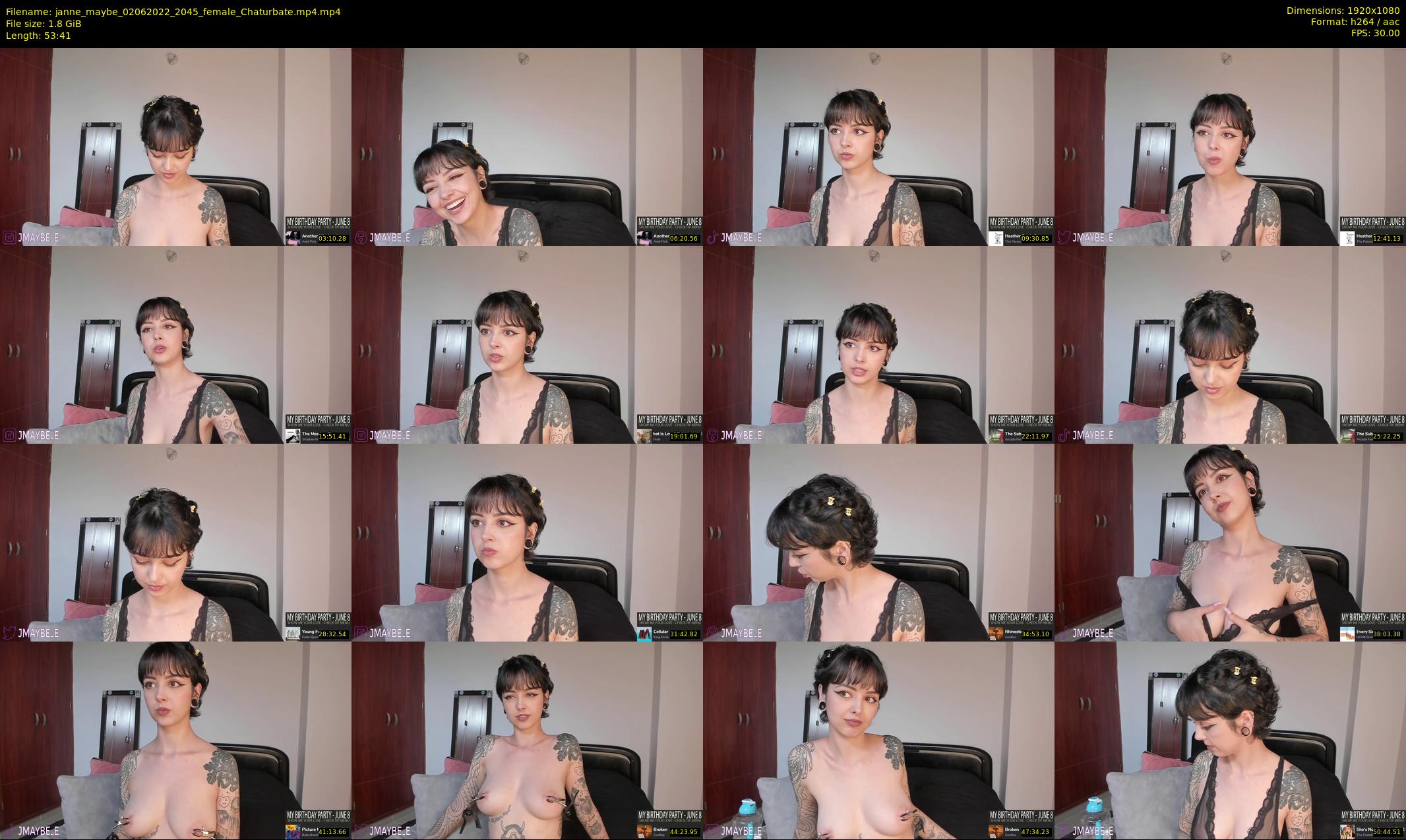 janne_maybe — 54 minute Chaturbate female cam show recording, 1080p, Jun 2, 2022