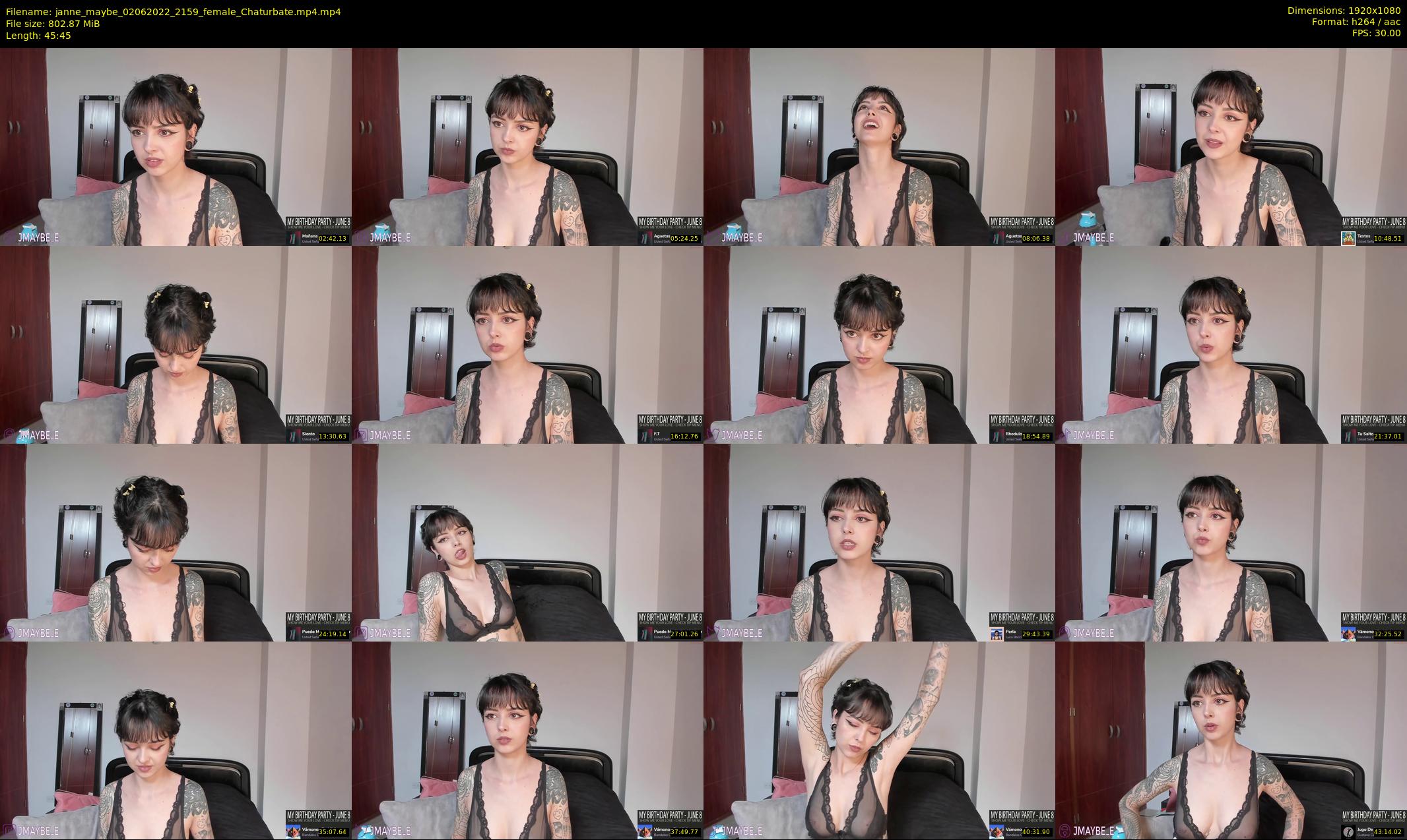 janne_maybe — 46 minute Chaturbate female cam show recording, 1080p, Jun 2, 2022