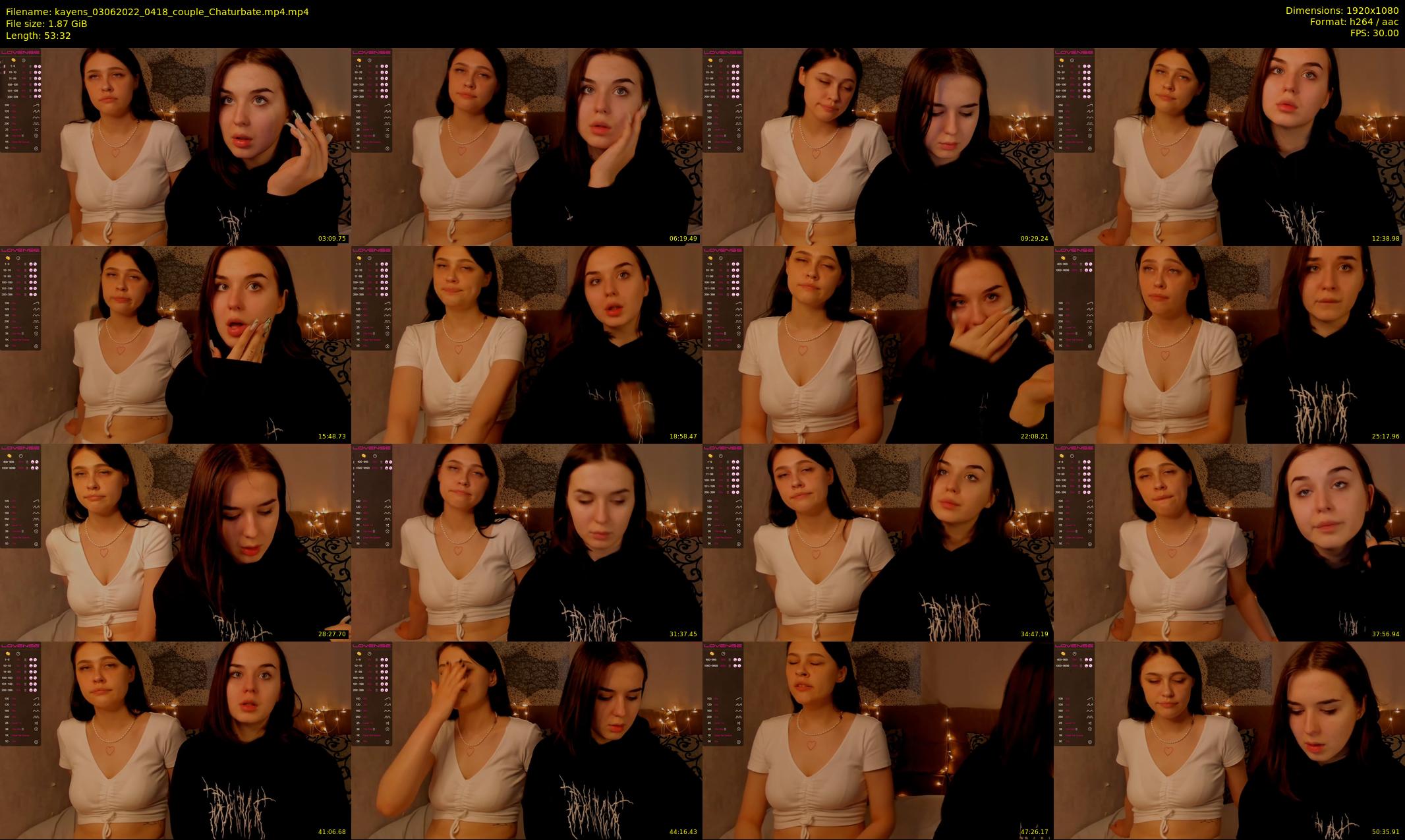kayens — 54 minute Chaturbate couple cam show recording, 1080p, Jun 3, 2022