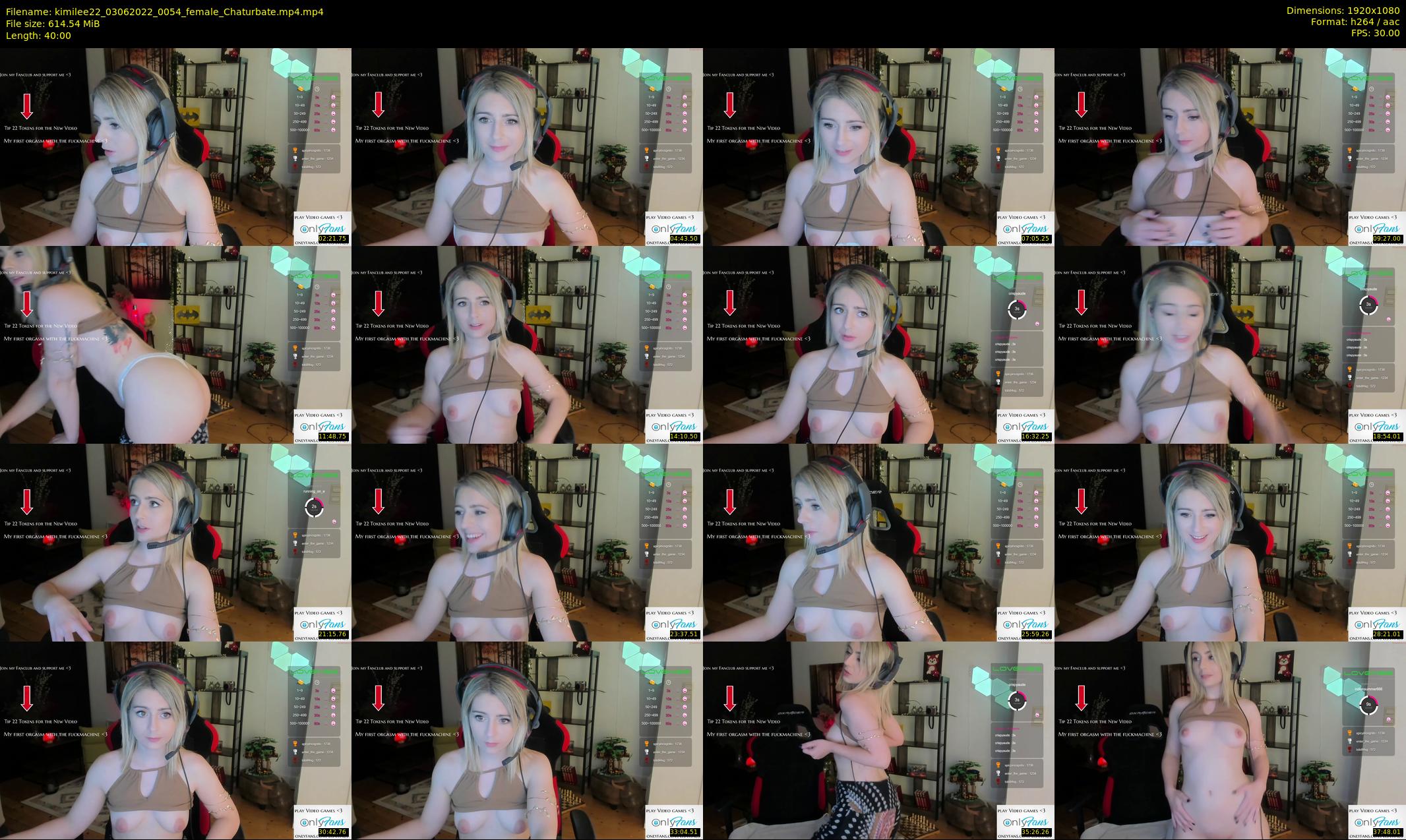 kimilee22 — 40 minute Chaturbate female cam show recording, 1080p, Jun 3, 2022
