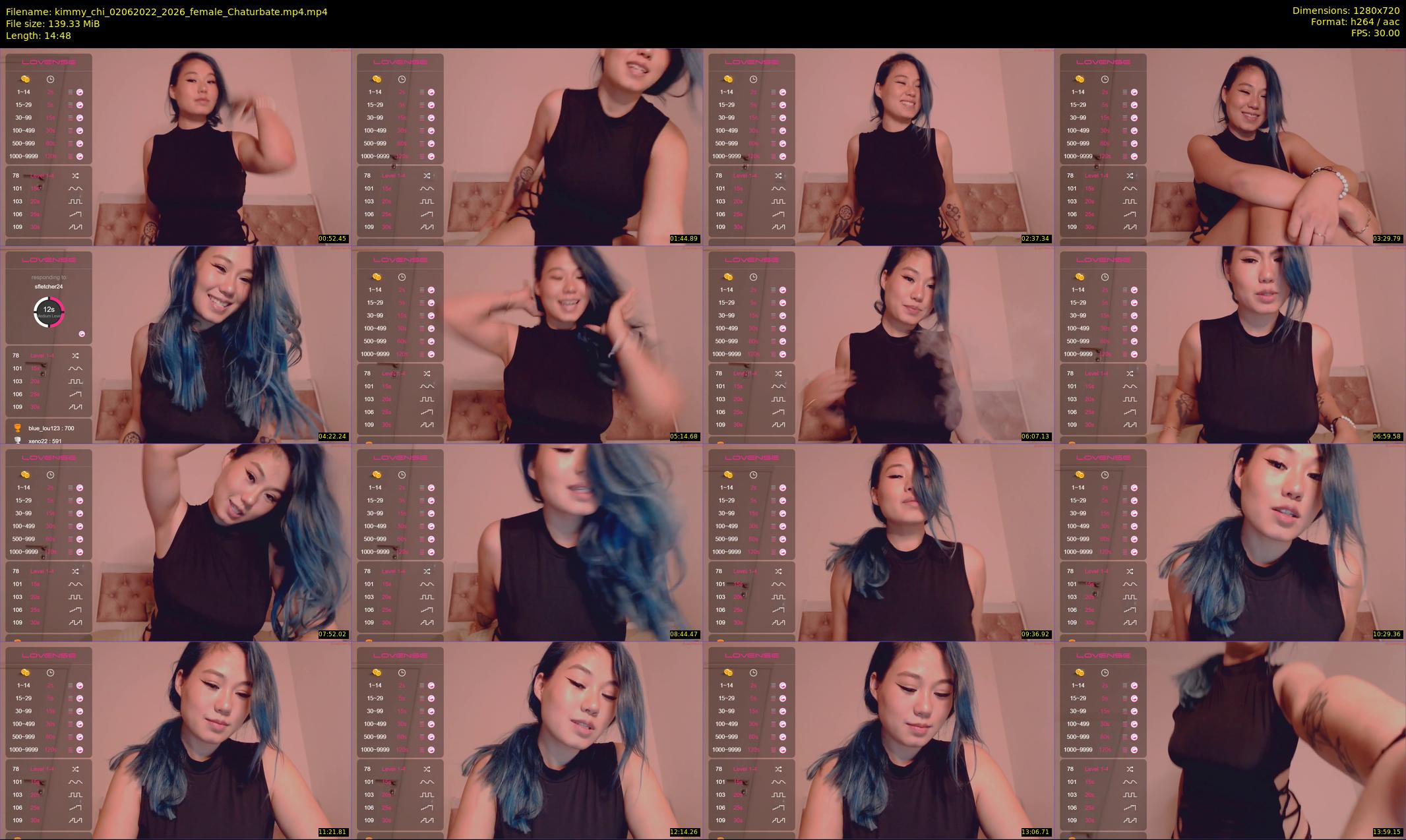 kimmy_chi — 15 minute Chaturbate female cam show recording, 720p, Jun 2, 2022