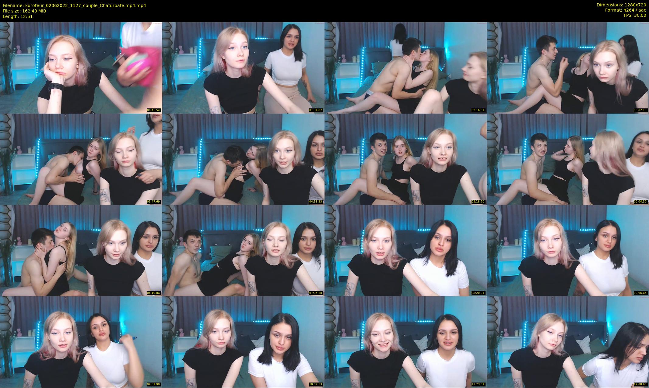 kuroteur — 13 minute Chaturbate couple cam show recording, 720p, Jun 2, 2022