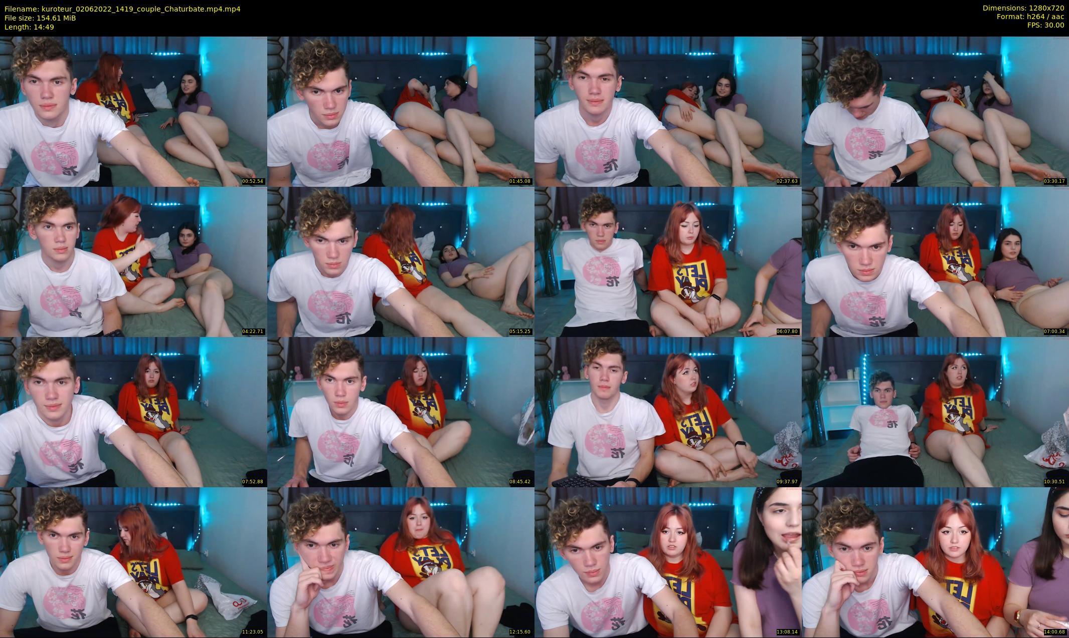 kuroteur — 15 minute Chaturbate couple cam show recording, 720p, Jun 2, 2022
