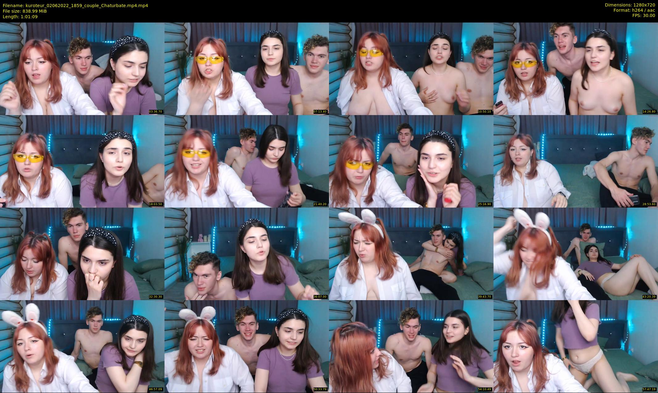 kuroteur — 62 minute Chaturbate couple cam show recording, 720p, Jun 2, 2022