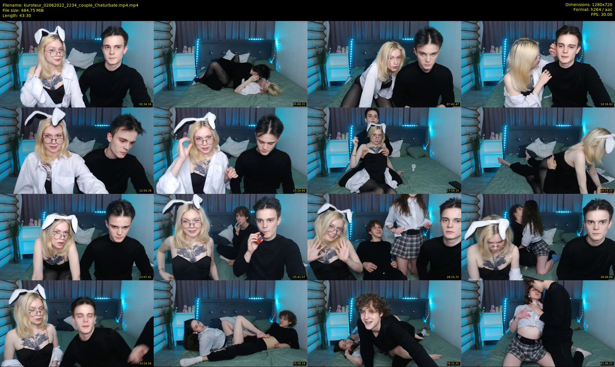 kuroteur — 44 minute Chaturbate couple cam show recording, 720p, Jun 2, 2022