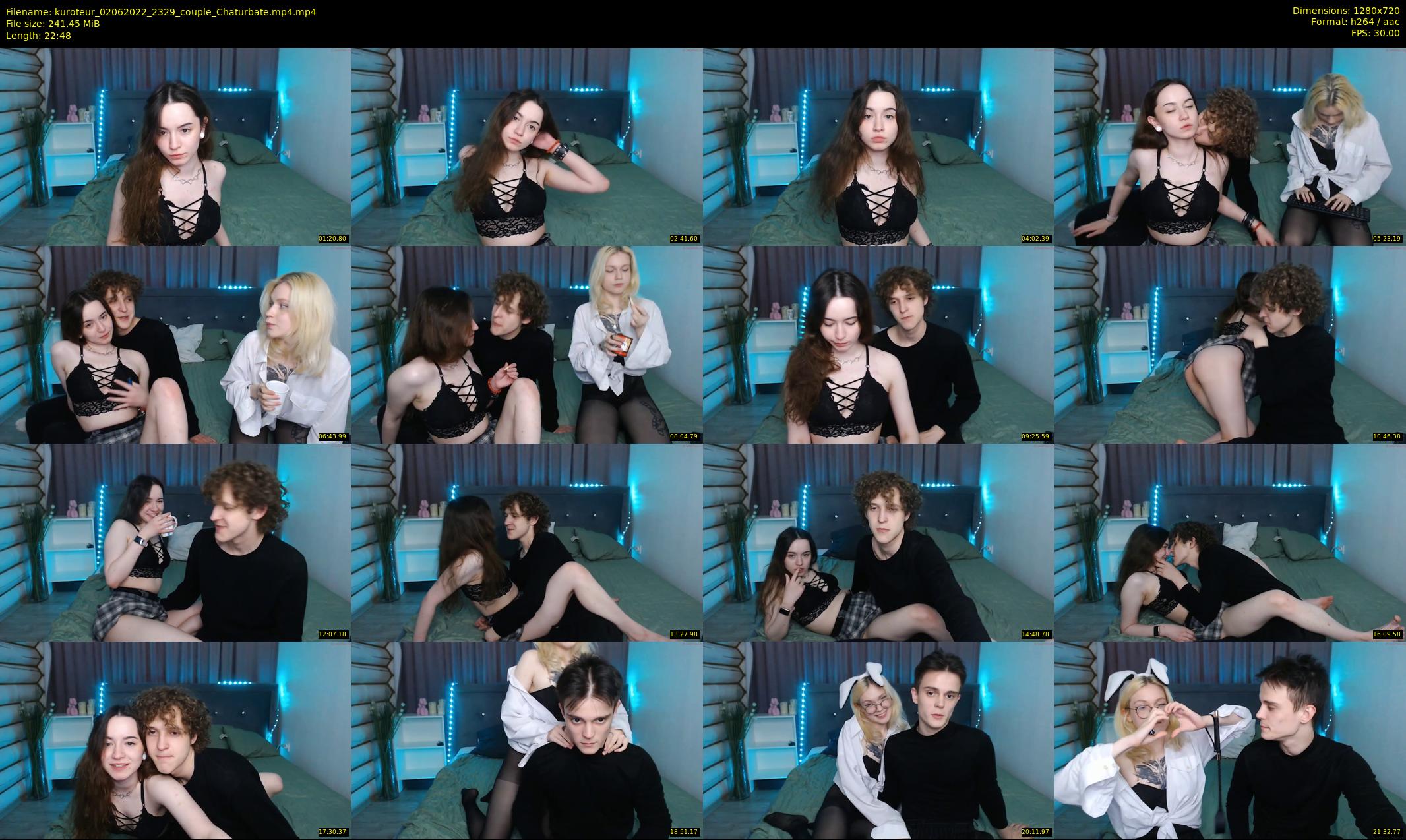 kuroteur — 23 minute Chaturbate couple cam show recording, 720p, Jun 2, 2022