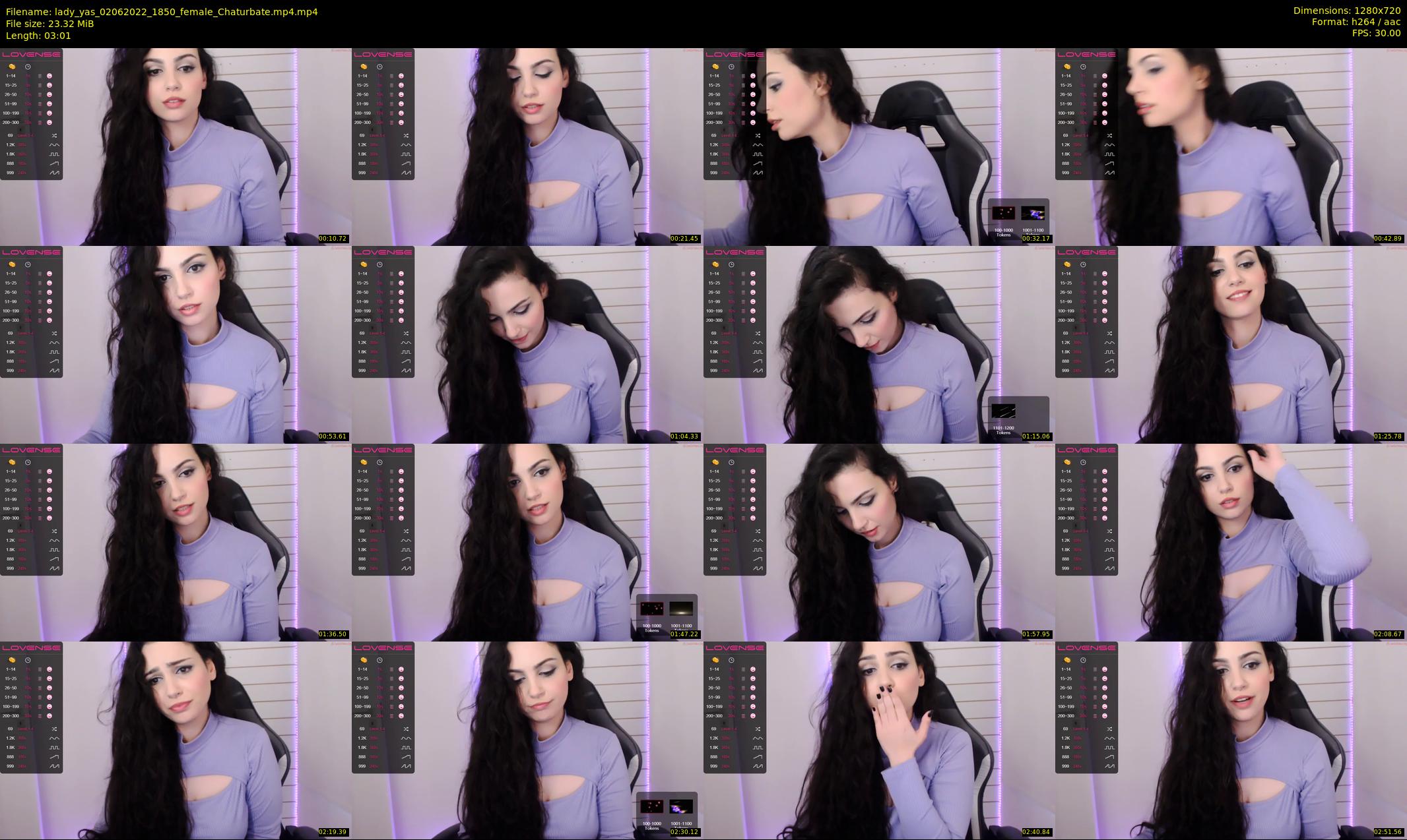 lady_yas — 4 minute Chaturbate female cam show recording, 720p, Jun 2, 2022