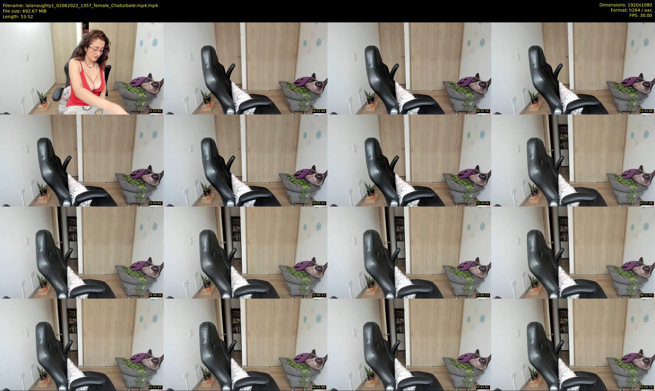 lalanaughty1 — 54 minute Chaturbate female cam show recording, 1080p, Jun 2, 2022