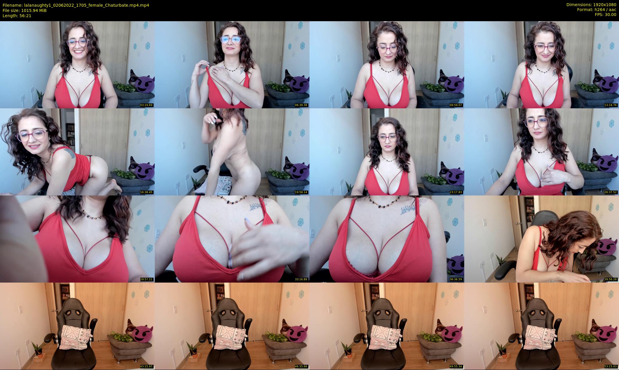 lalanaughty1 — 57 minute Chaturbate female cam show recording, 1080p, Jun 2, 2022