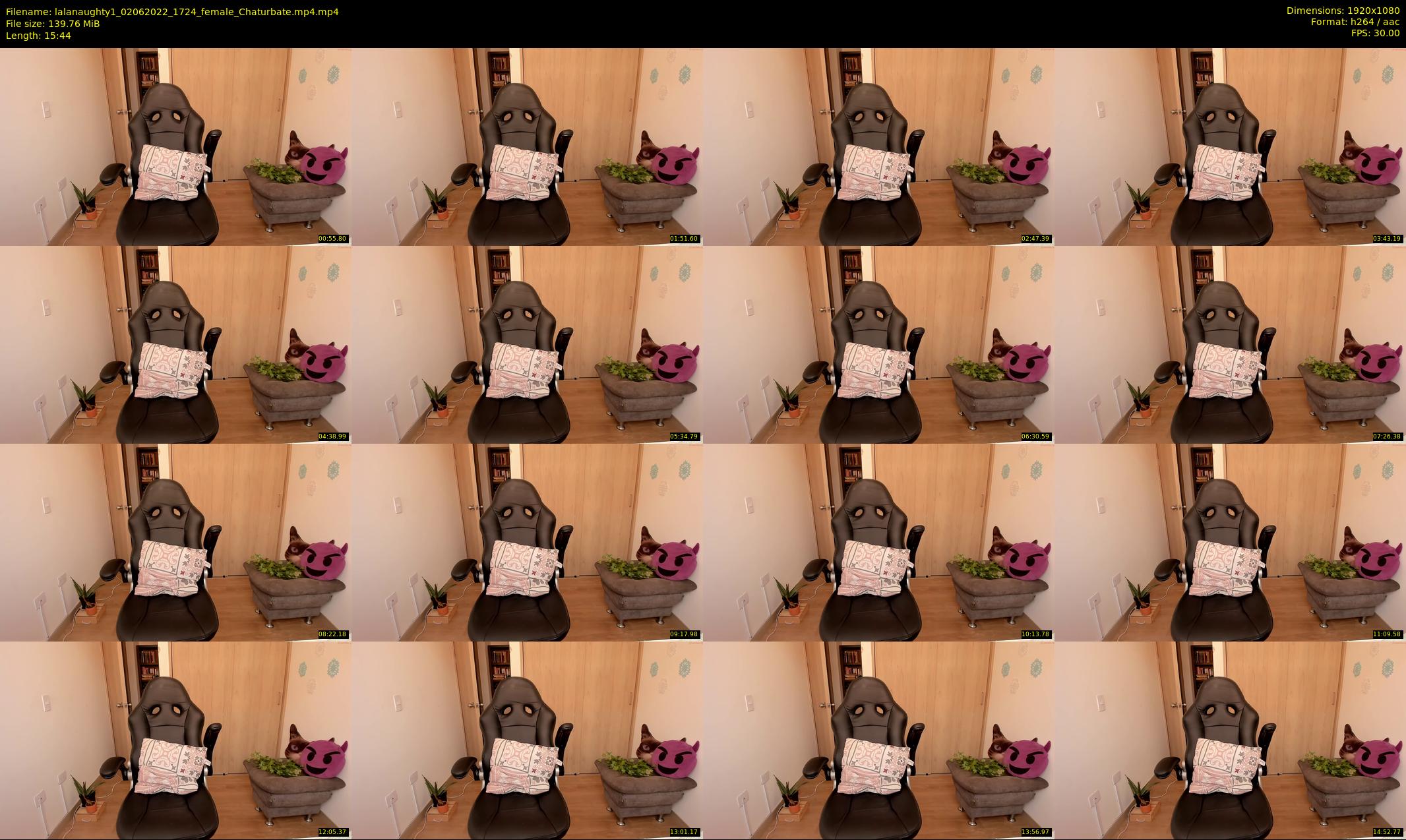 lalanaughty1 — 16 minute Chaturbate female cam show recording, 1080p, Jun 2, 2022