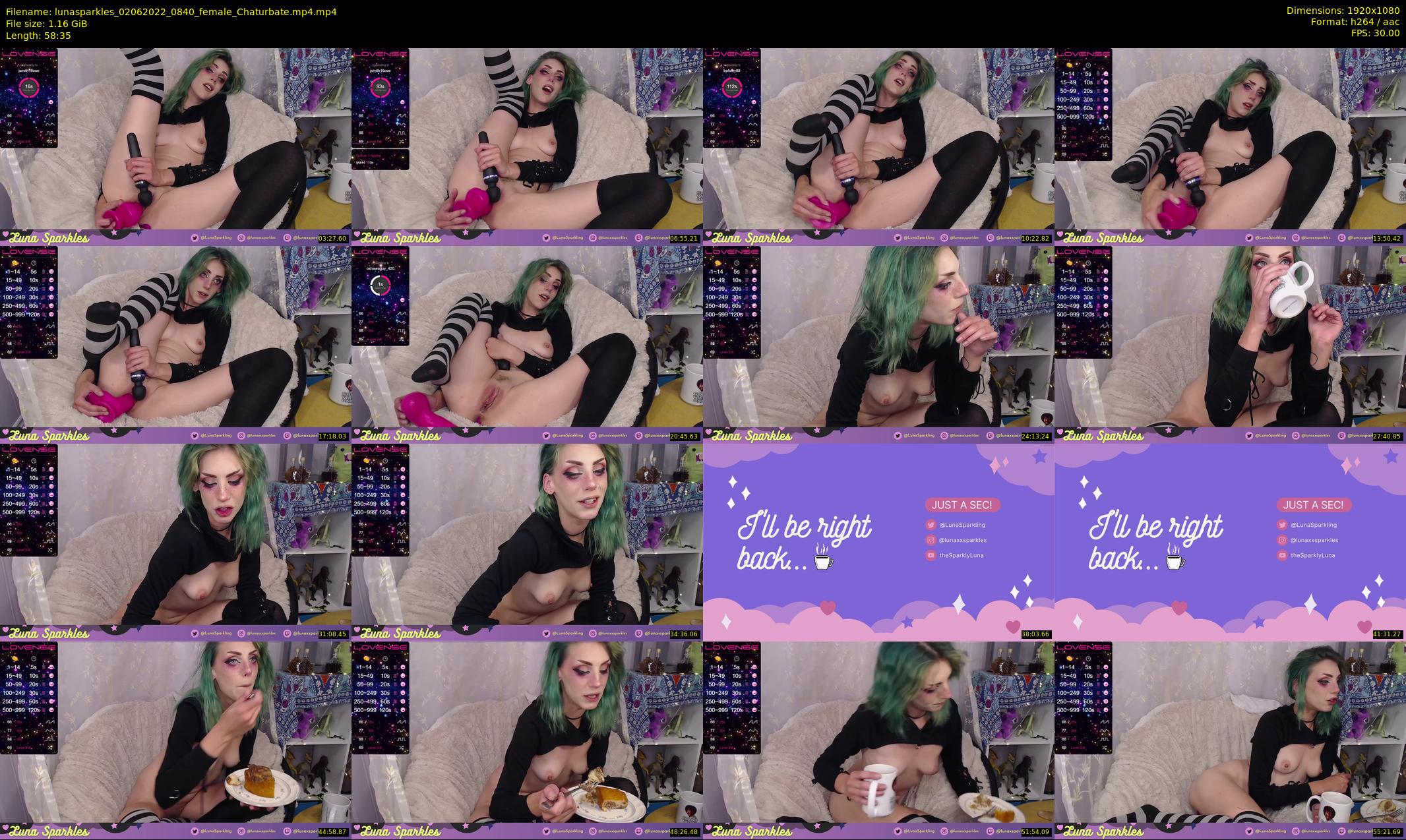 lunasparkles — 59 minute Chaturbate female cam show recording, 1080p, Jun 2, 2022