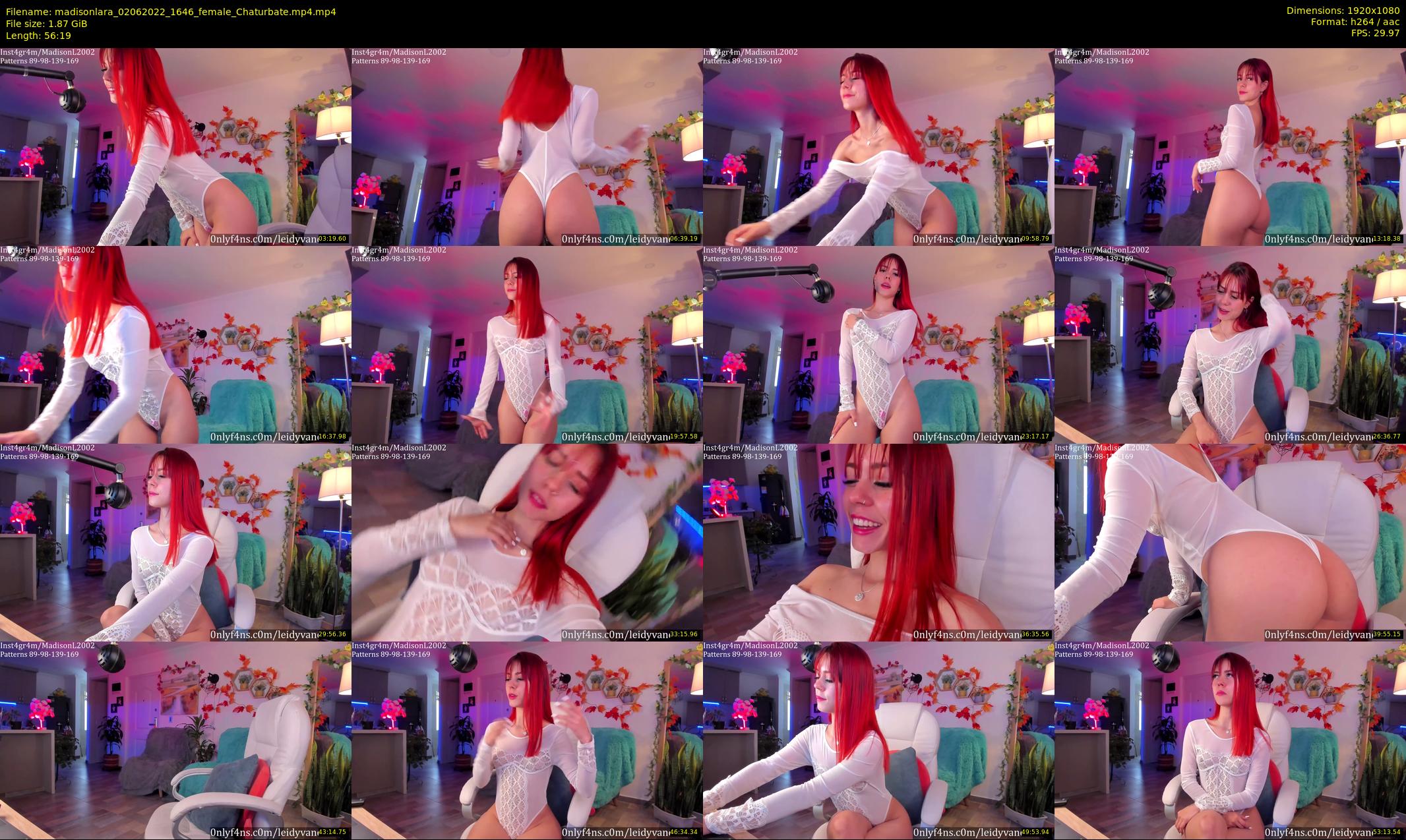 madisonlara — 57 minute Chaturbate female cam show recording, 1080p, Jun 2, 2022
