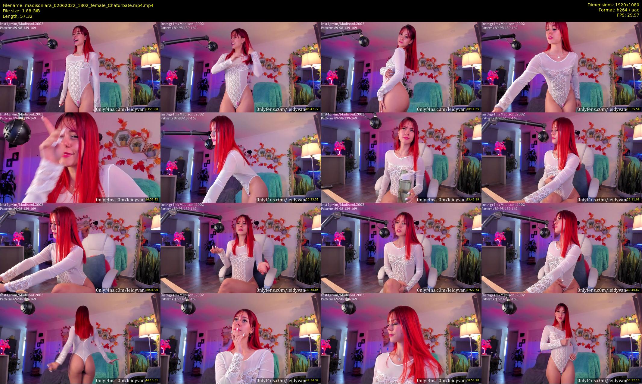 madisonlara — 58 minute Chaturbate female cam show recording, 1080p, Jun 2, 2022
