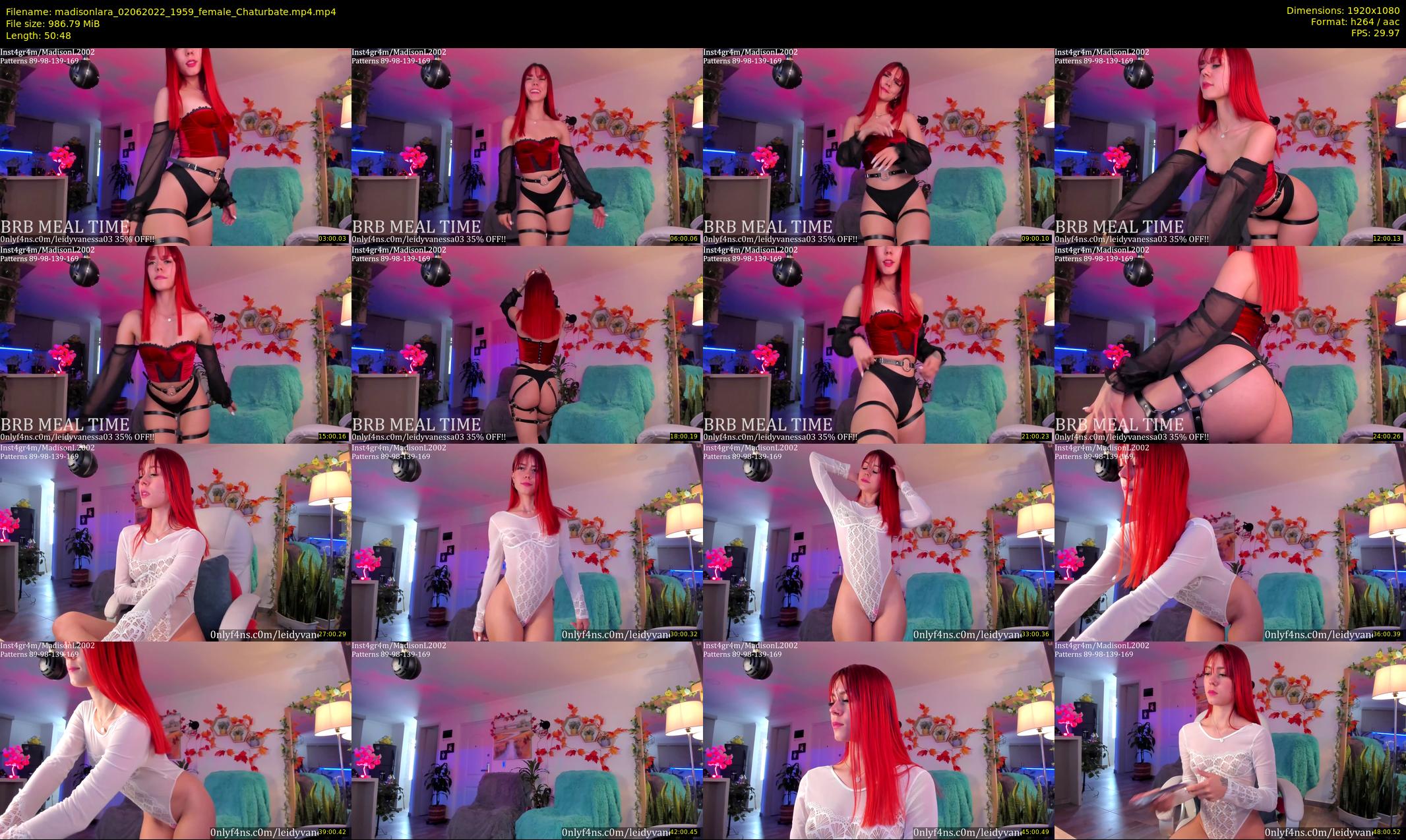 madisonlara — 51 minute Chaturbate female cam show recording, 1080p, Jun 2, 2022