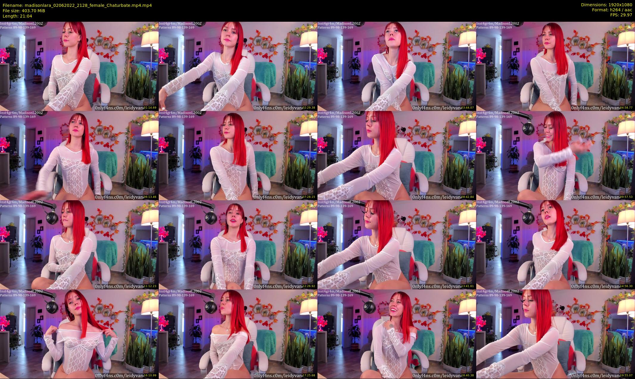 madisonlara — 22 minute Chaturbate female cam show recording, 1080p, Jun 2, 2022