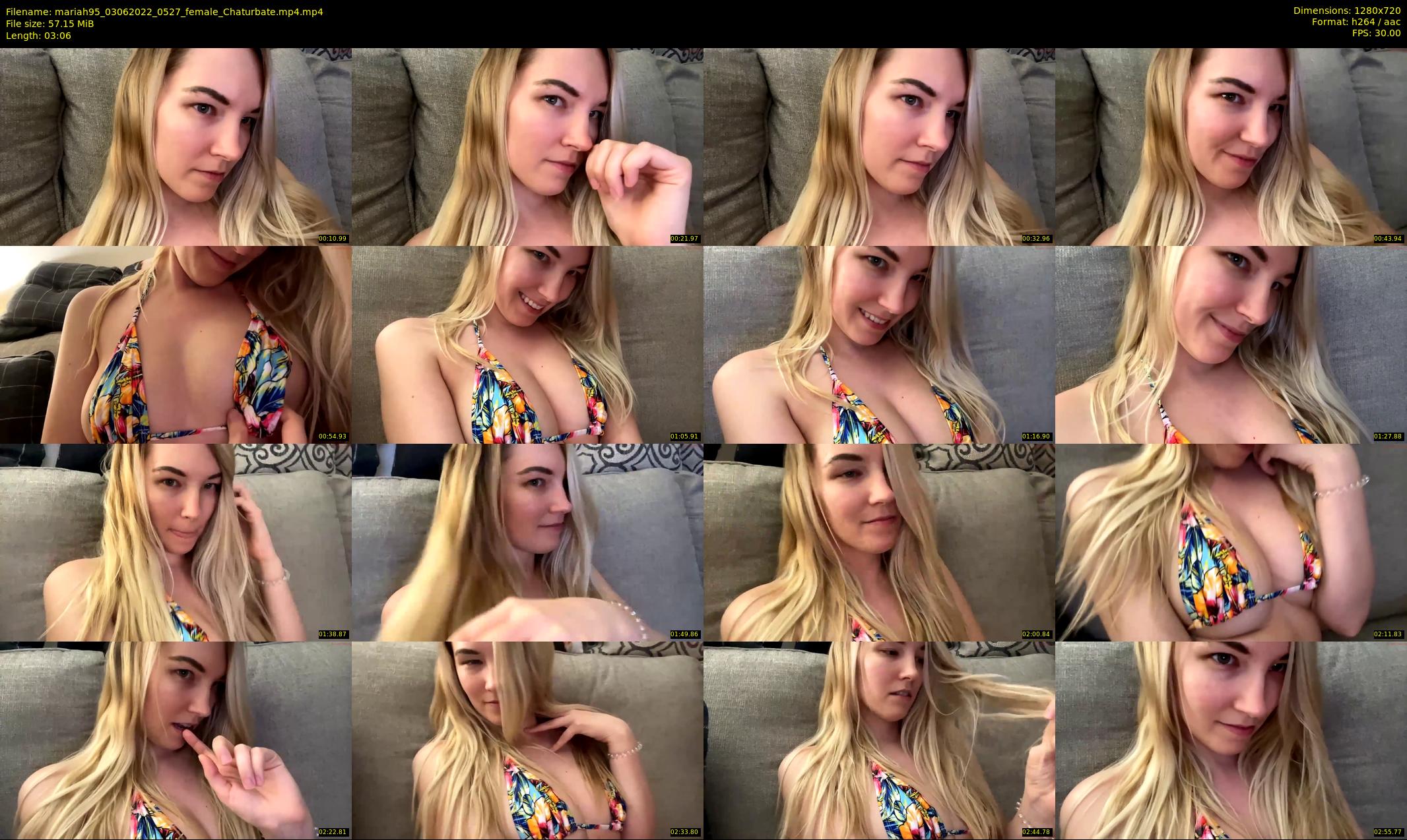 mariah95 — 4 minute Chaturbate female cam show recording, 720p, Jun 3, 2022