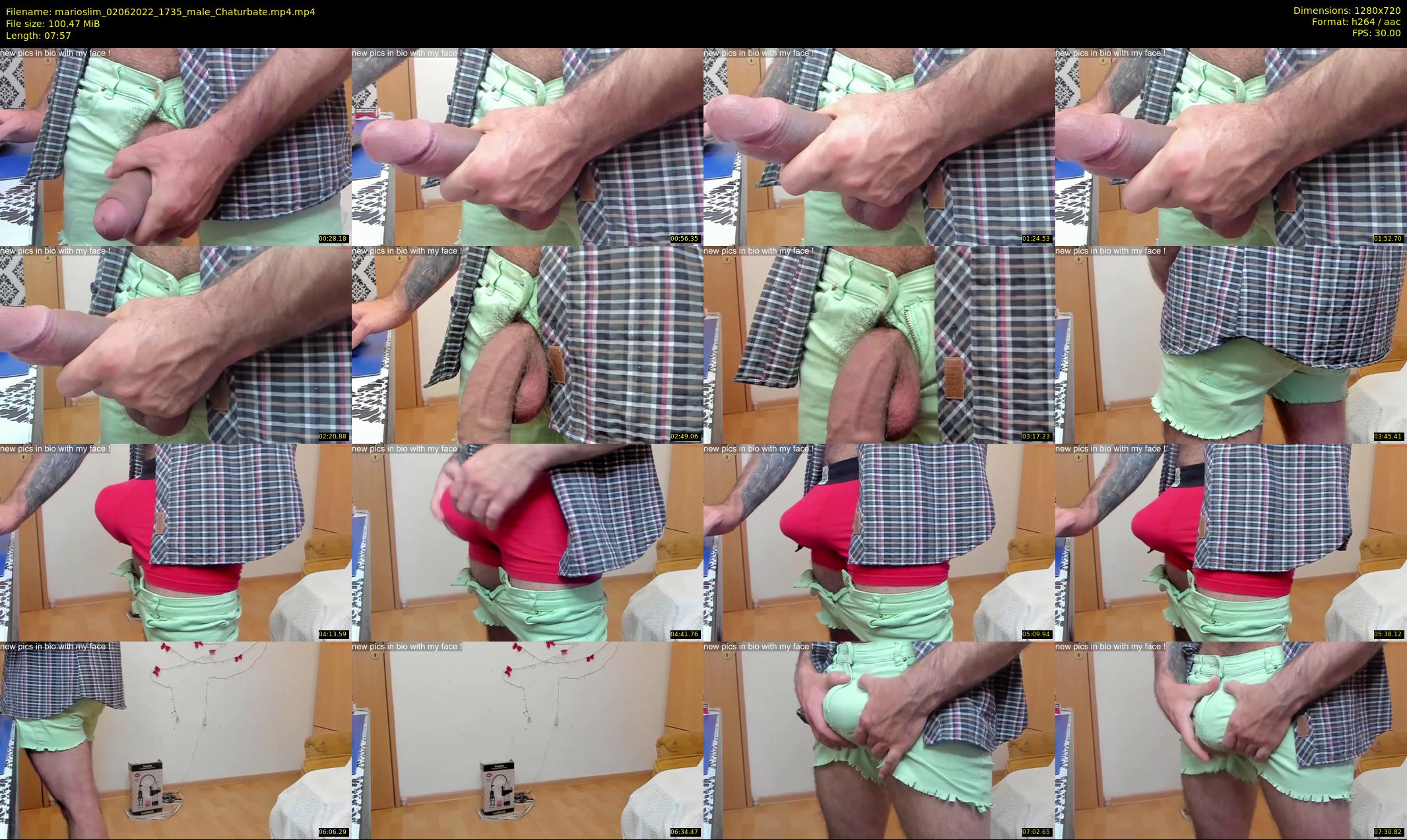 marioslim — 8 minute Chaturbate male cam show recording, 720p, Jun 2, 2022