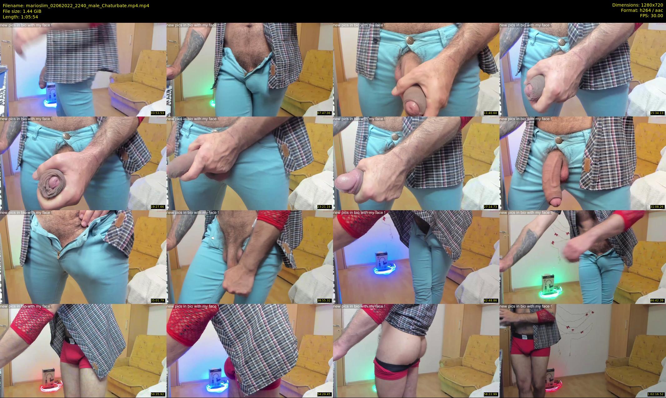marioslim — 66 minute Chaturbate male cam show recording, 720p, Jun 2, 2022