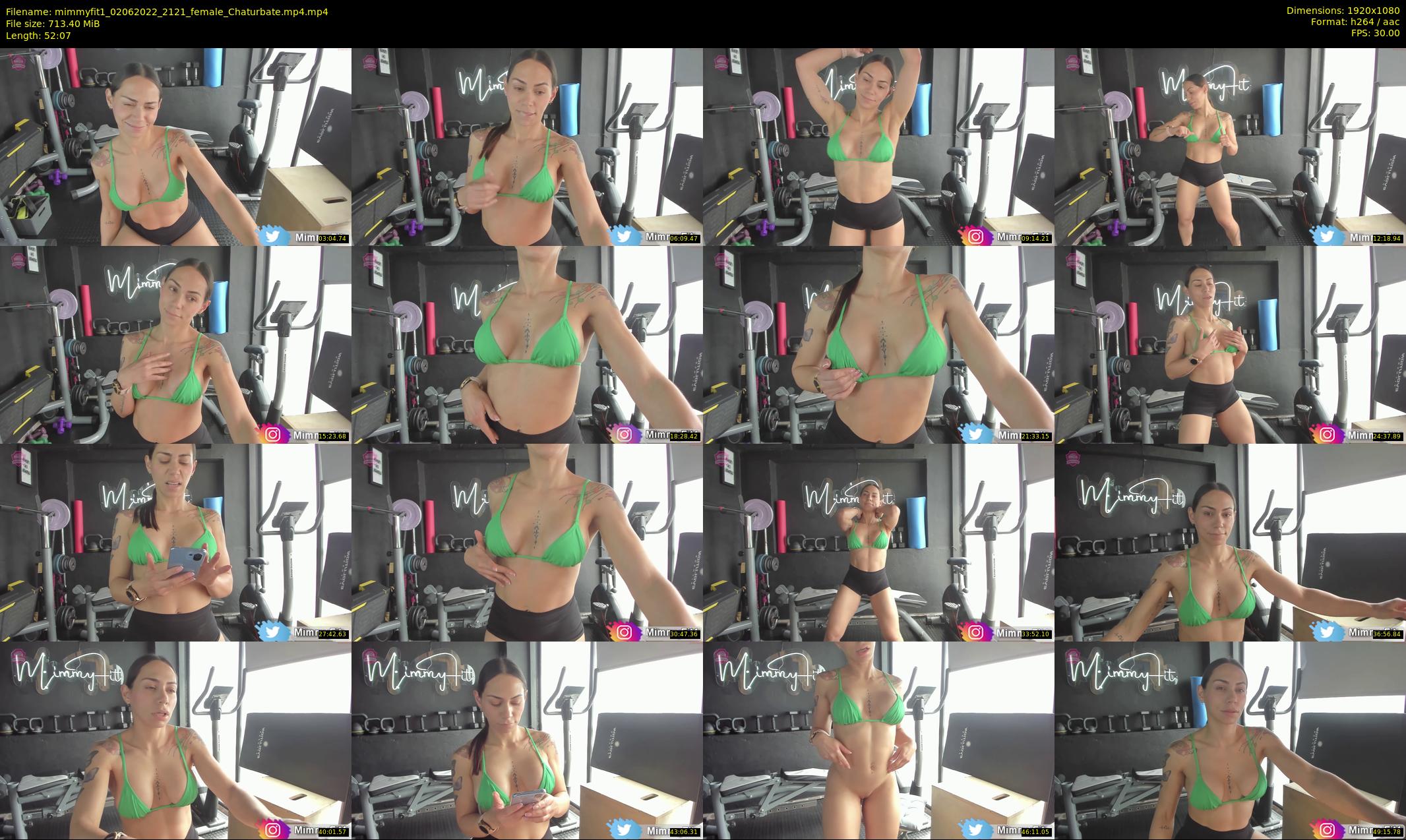mimmyfit1 — 53 minute Chaturbate female cam show recording, 1080p, Jun 2, 2022