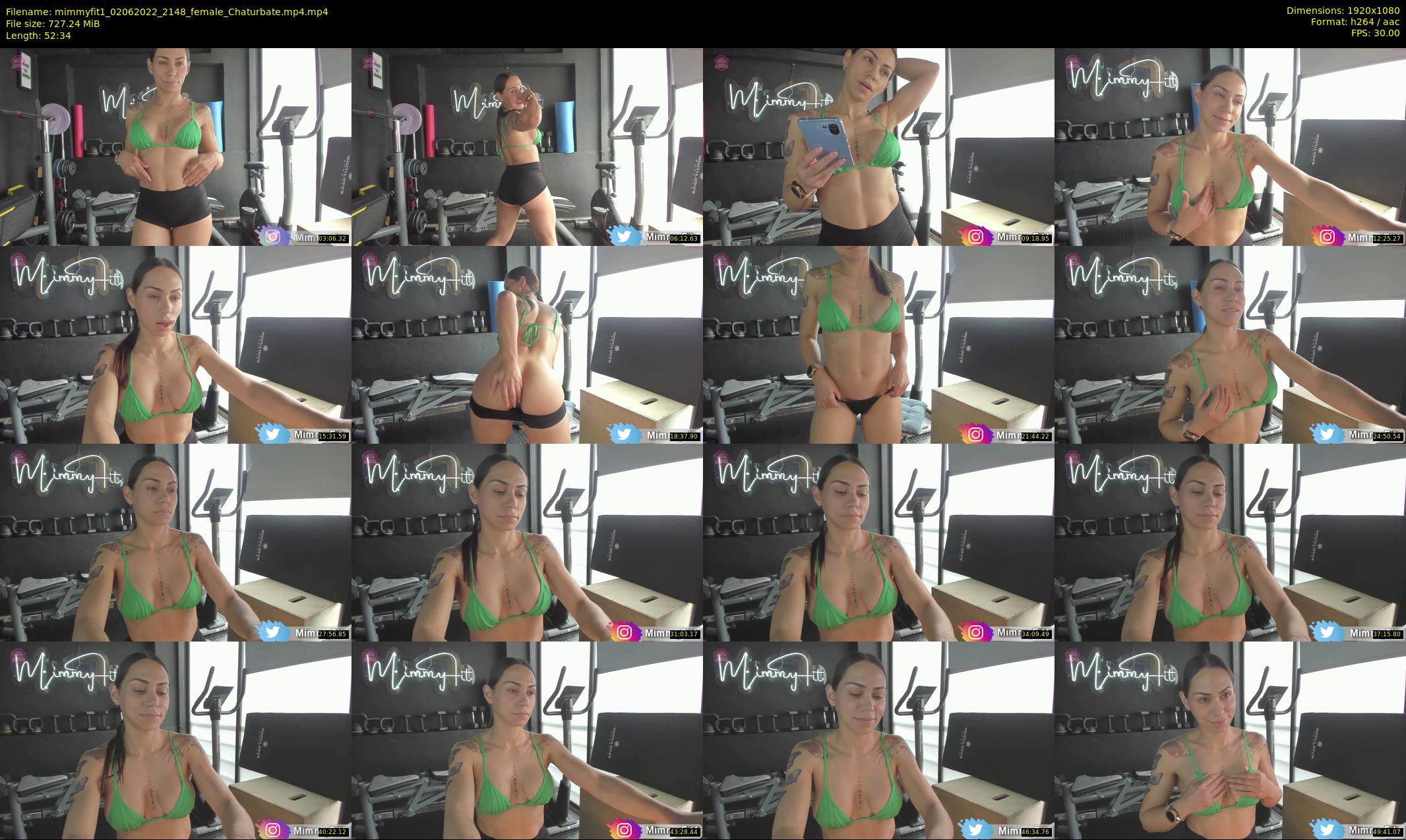 mimmyfit1 — 53 minute Chaturbate female cam show recording, 1080p, Jun 2, 2022
